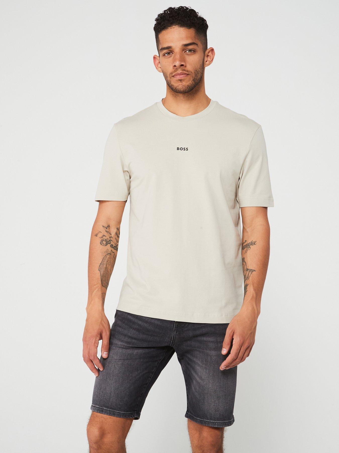 undefined Centre Logo T-Shirt - Light Beige