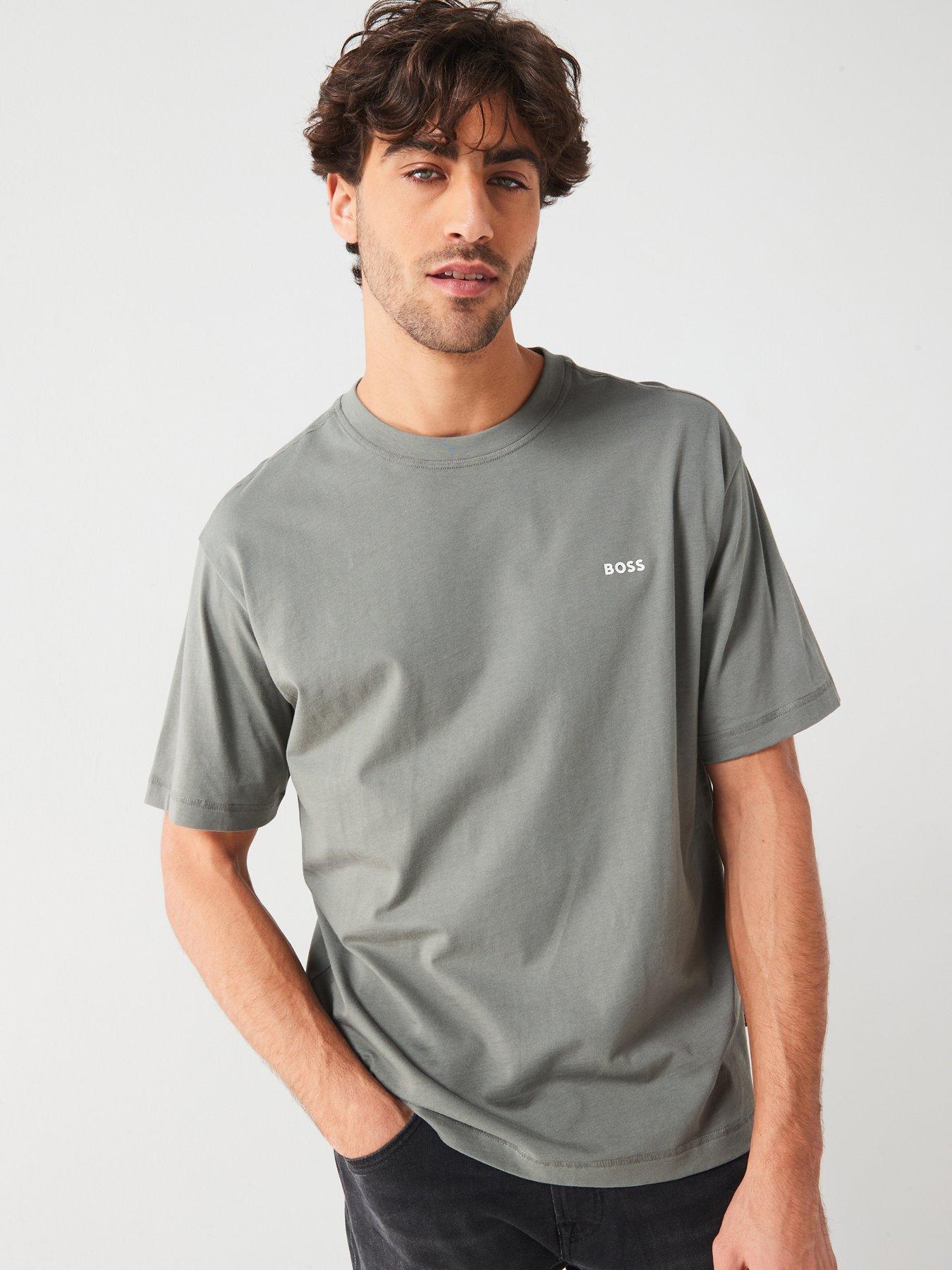 undefined TE Galaxy Relaxed Fit Back Print T-Shirt - Grey