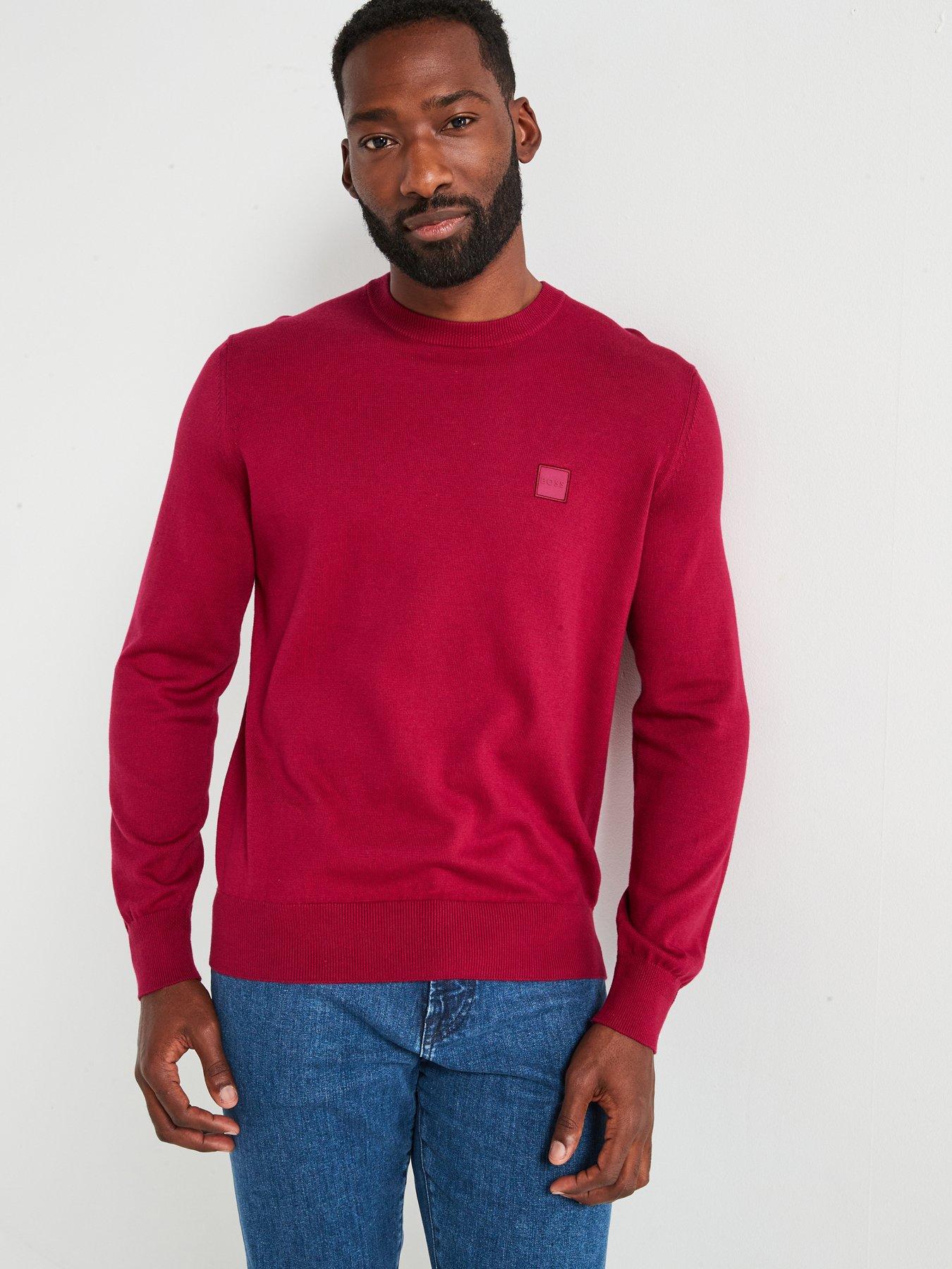 undefined Kanovano Crew Knitted Jumper - Dark Red