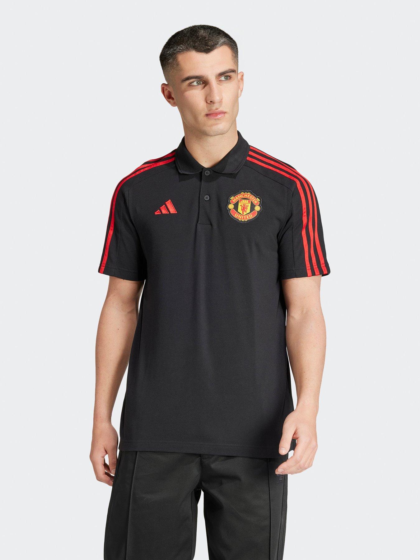 adidas Manchester United Mens Dna Polo -black