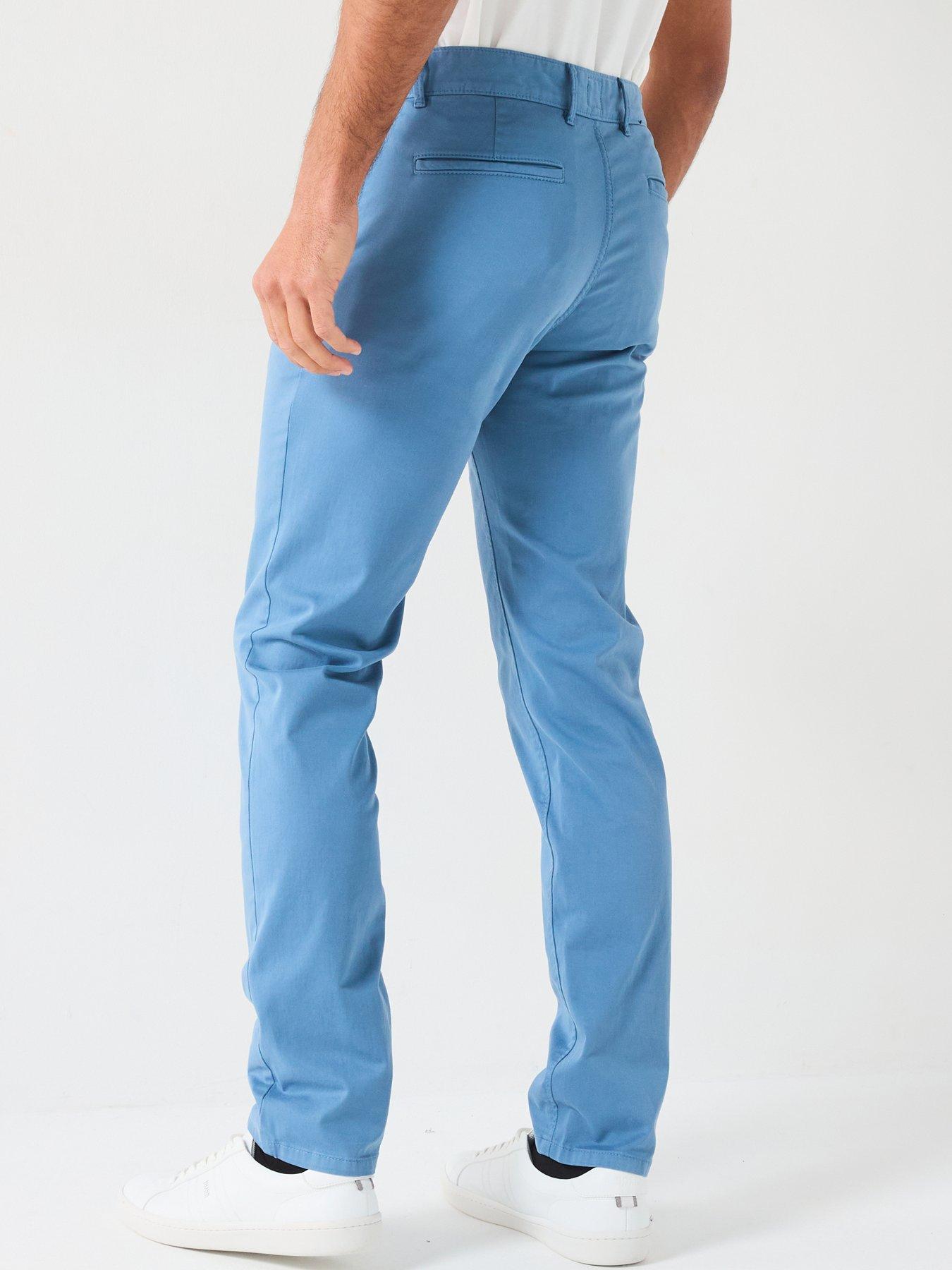 Image 2 of 4 of BOSS Slim Fit Chinos - Light Blue