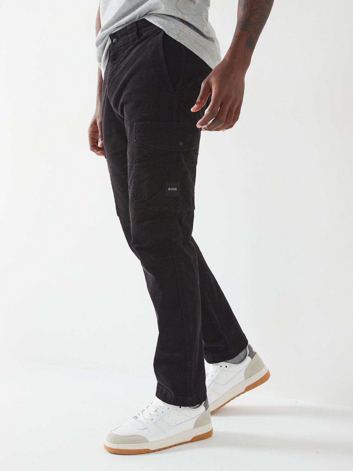 undefined Sista-Cargo-4 Corduroy Cargo Pants - Black