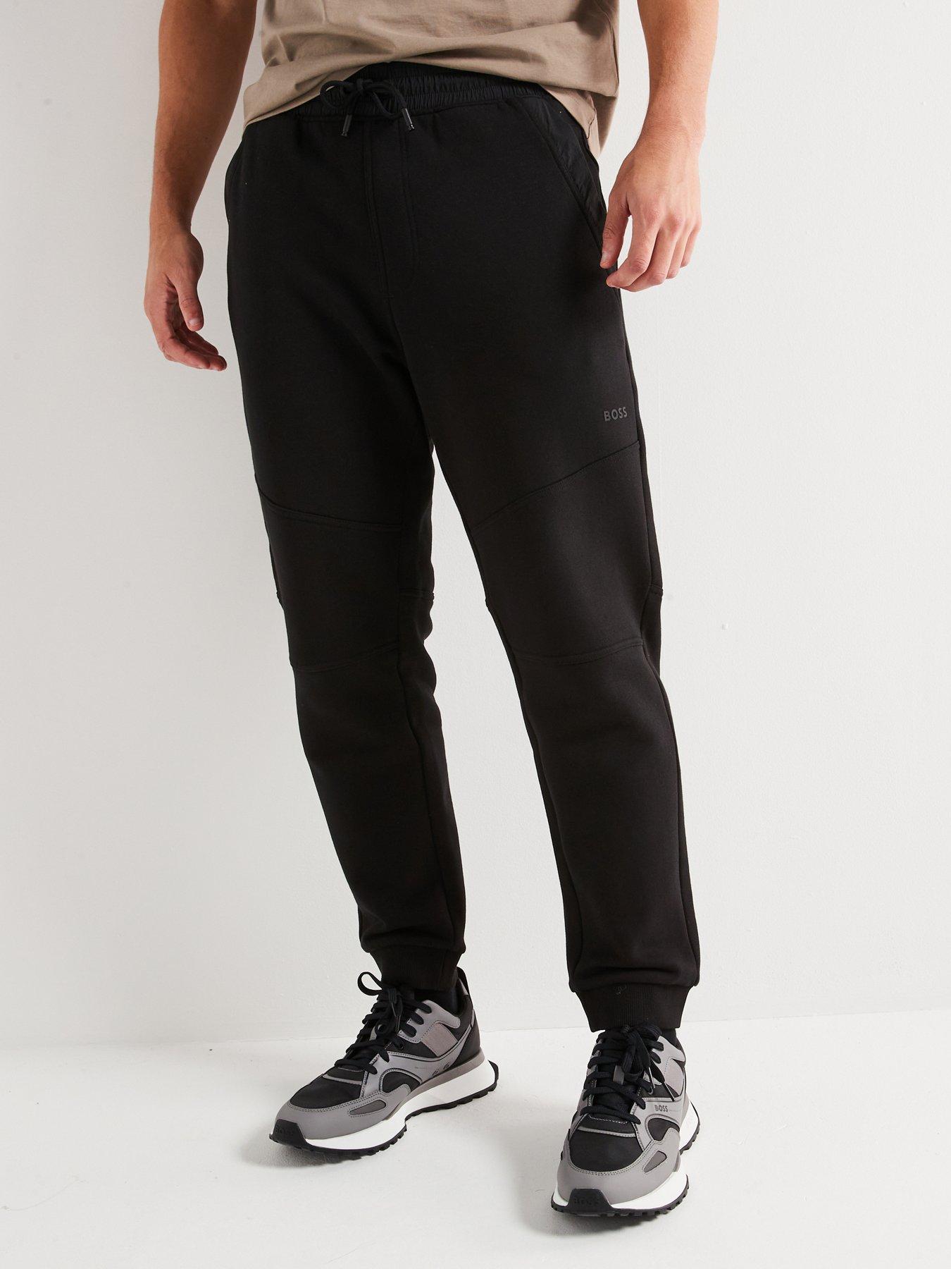 undefined Setwillnylon Relaxed Fit Nylon Trim Cuff Joggers - Black