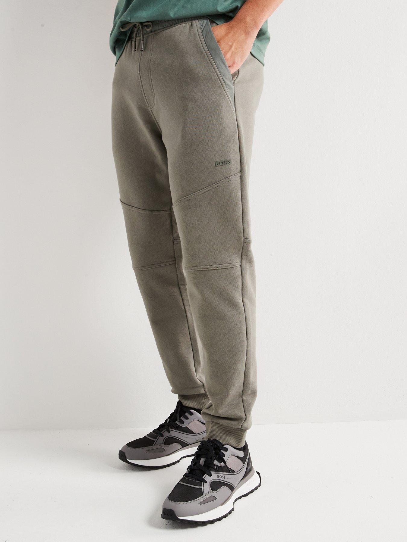 undefined Setwillnylon Relaxed Fit Nylon Trim Cuff Joggers - Grey