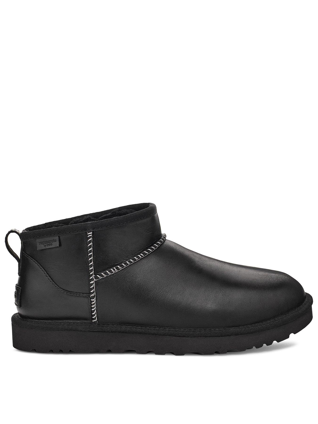 undefined Men's Leather Regen Classic Ultra Mini Boots - Black