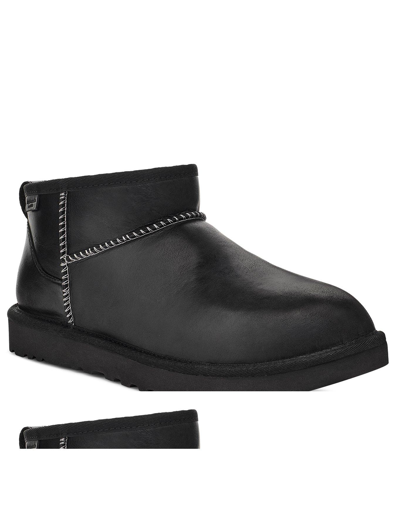 Men s Leather Regen Classic Ultra Mini Boots Black