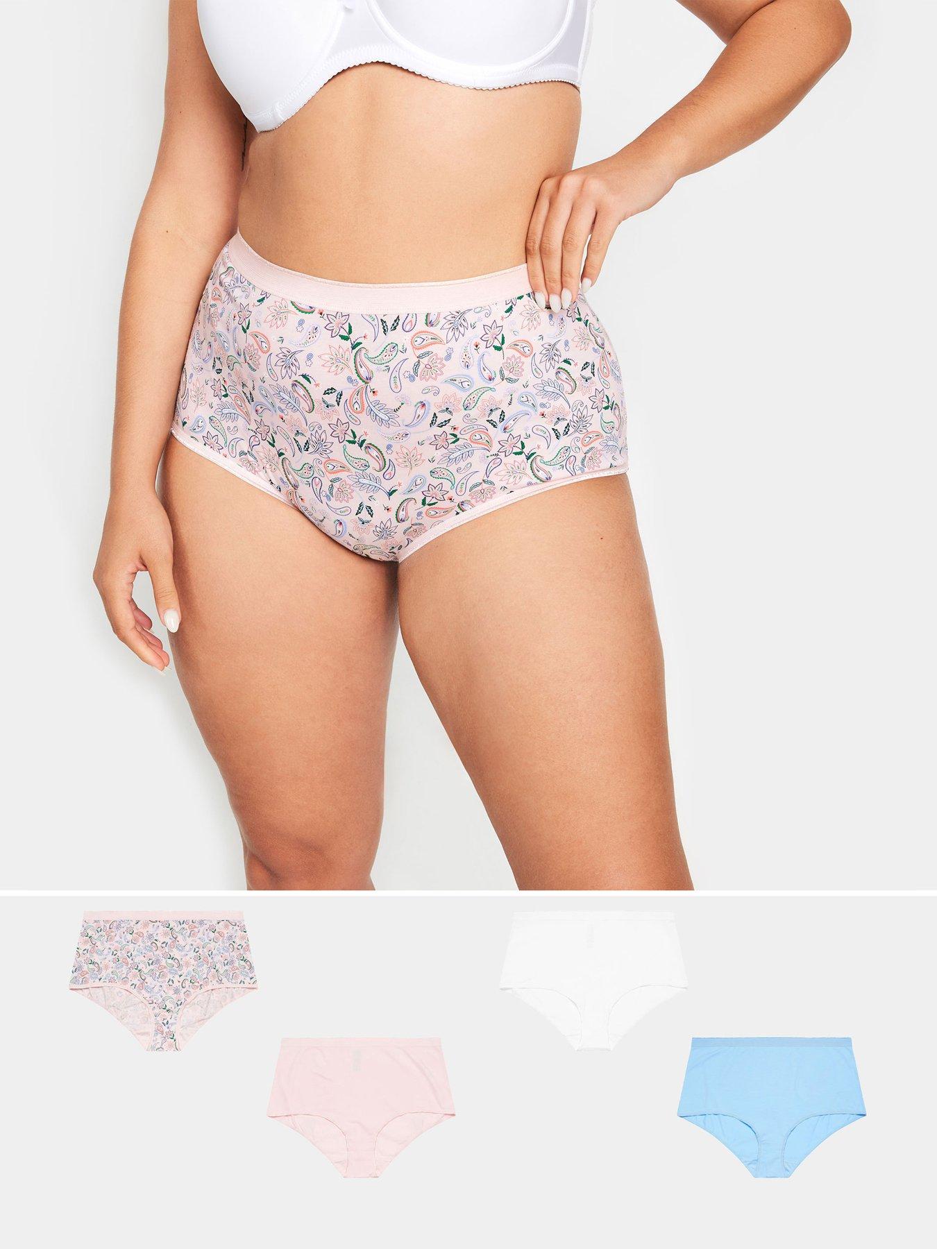 undefined Curve 5 Pack Full Briefs With Stretch - Pink