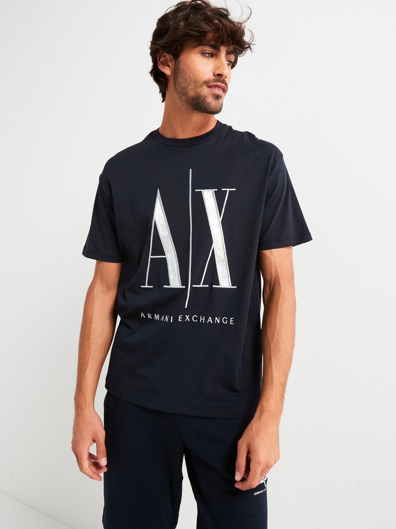 undefined Large Ax Logo T-Shirt - Navy