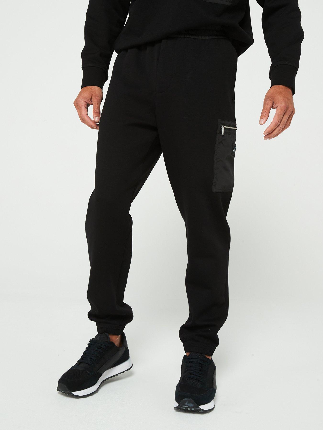 Ea7 joggers black store