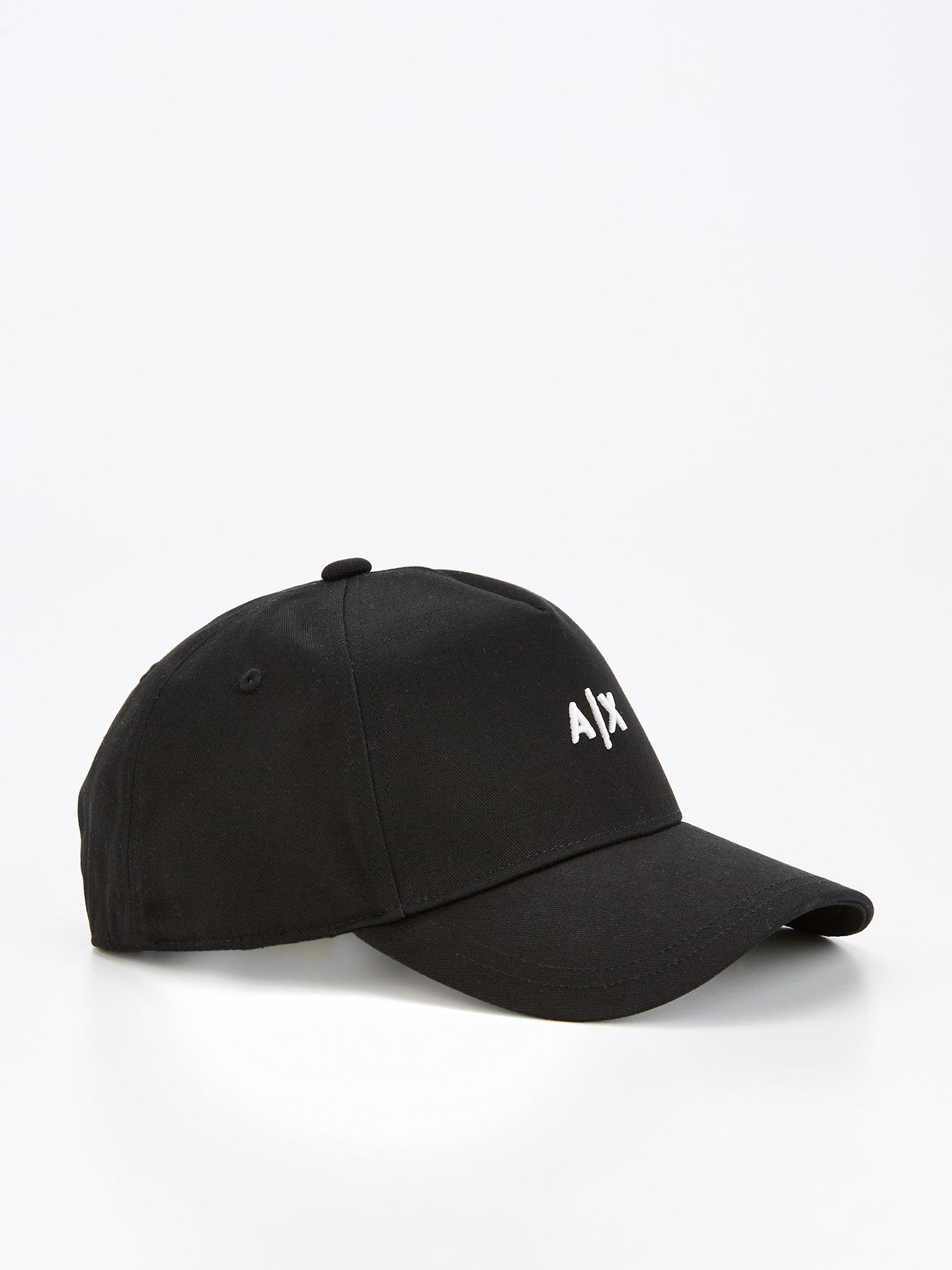 Armani Exchange Small Logo Baseball Cap - Black/White