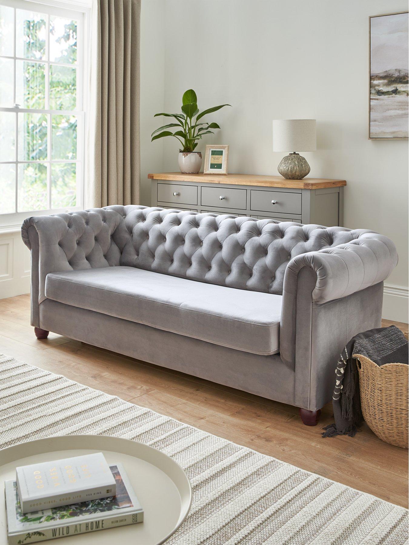 Product photograph of Very Home Chester Fabric Sofa Bed from very.co.uk