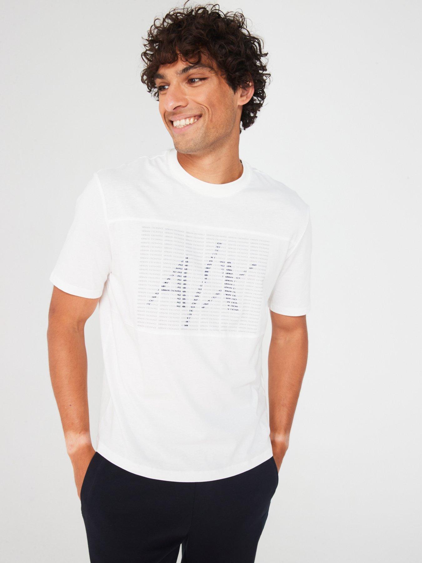 undefined Regular Fit Macro Logo Graphic T-Shirt - Off White