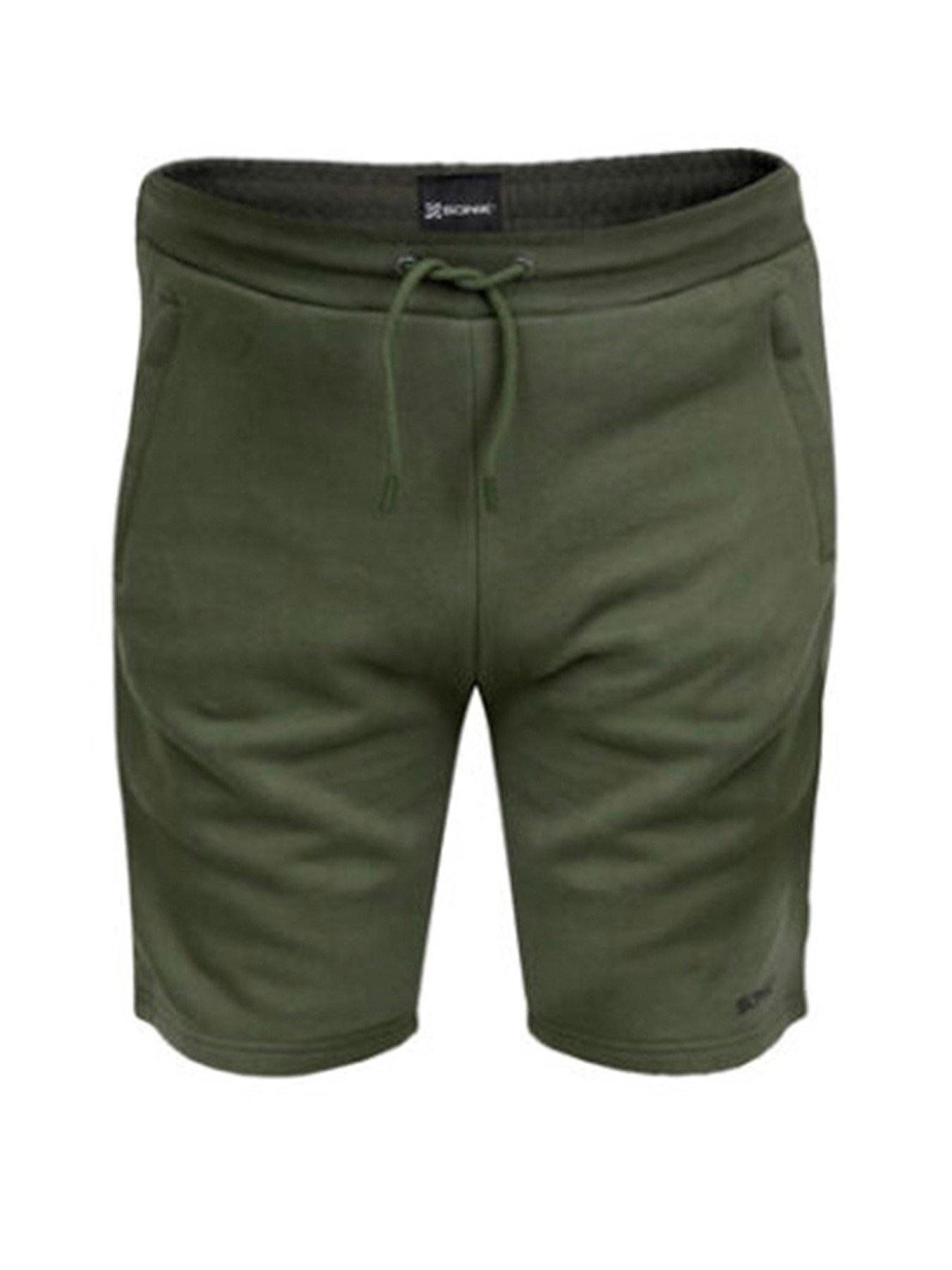 Image 1 of 3 of Sonik Green Fleece Shorts
