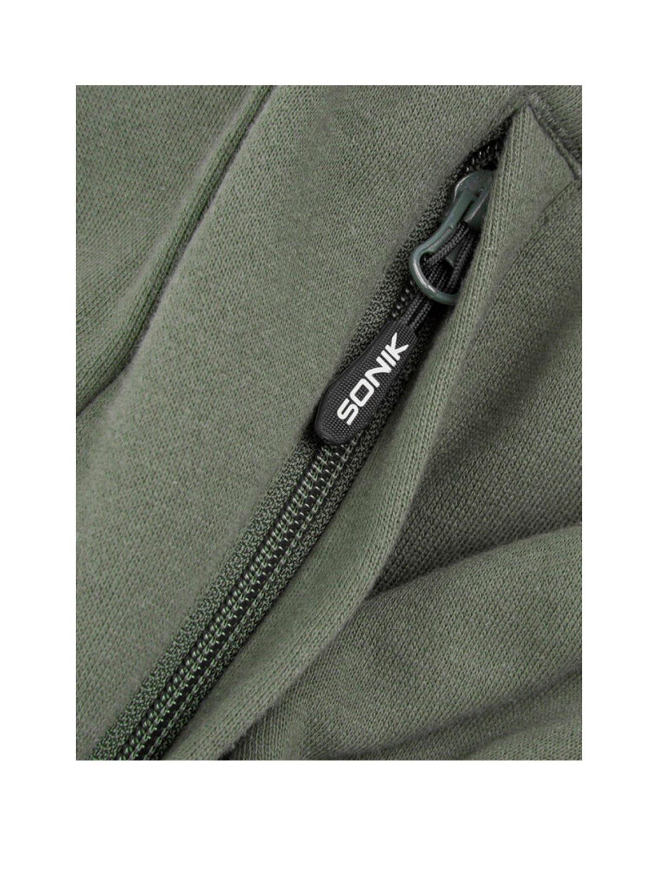 Image 2 of 3 of Sonik Green Fleece Shorts
