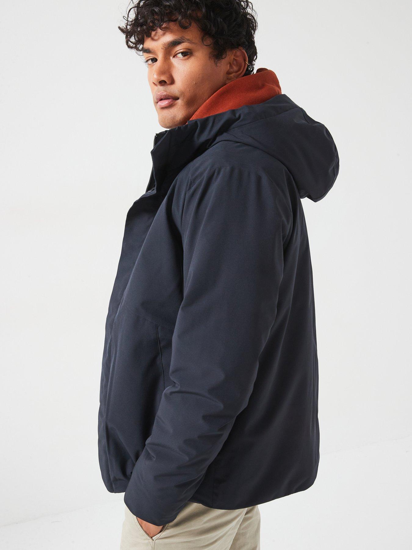  image of jack-jones-jack-amp-jones-hooded-jacket-navy