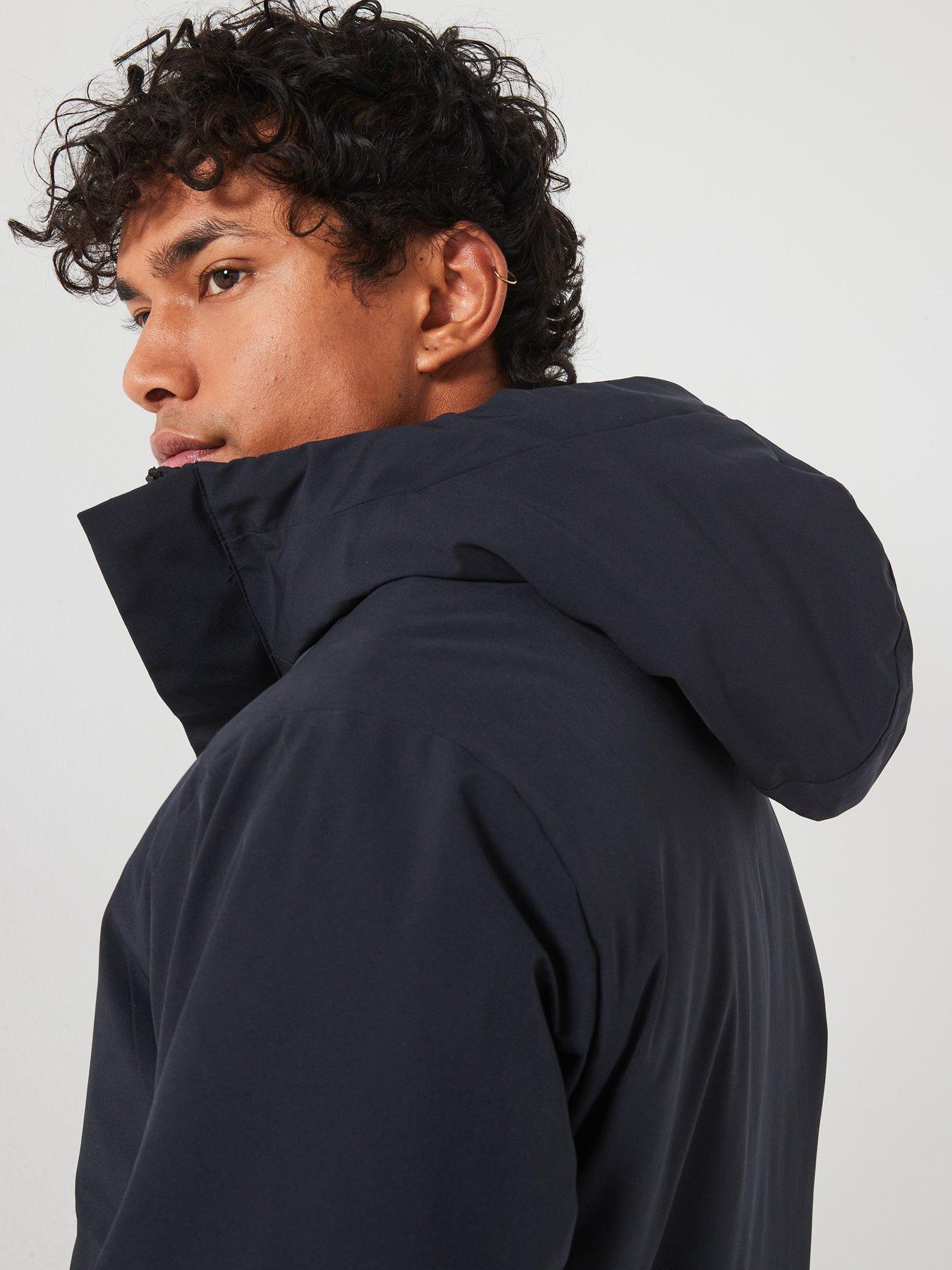  image of jack-jones-jack-amp-jones-hooded-jacket-navy