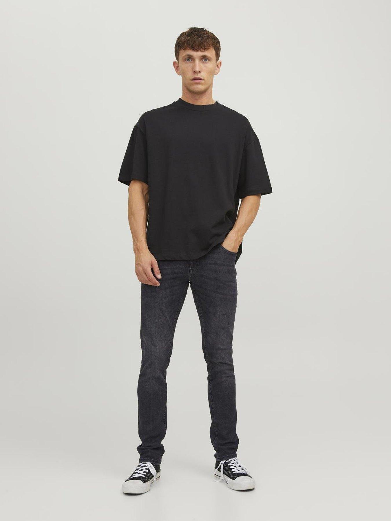 Image 3 of 6 of Jack & Jones Glenn Slim Fit Jeans - Black