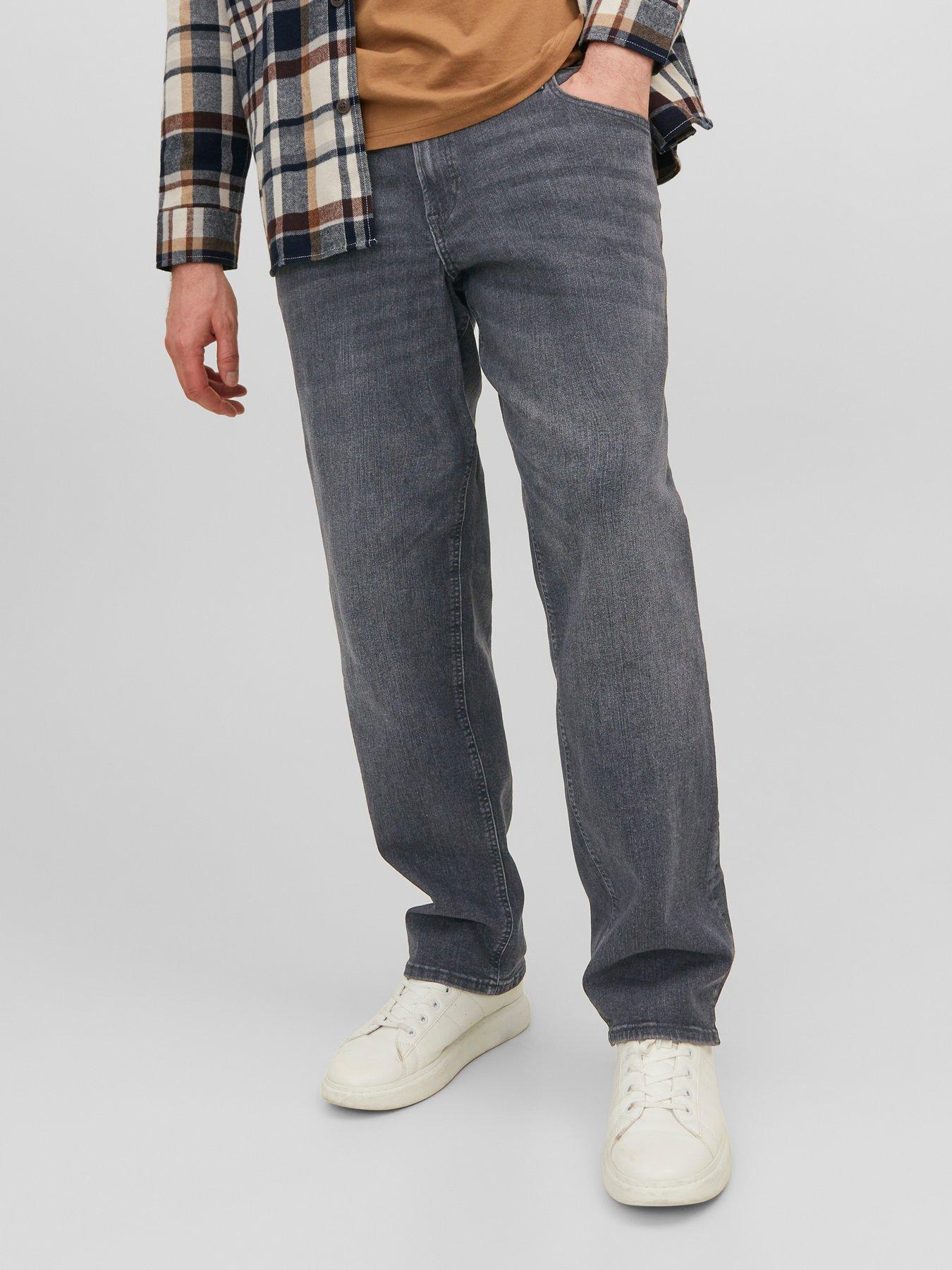 Jack & Jones Jack & Jones Plus Mike Regular Tapered Jeans - Dark Wash Blue