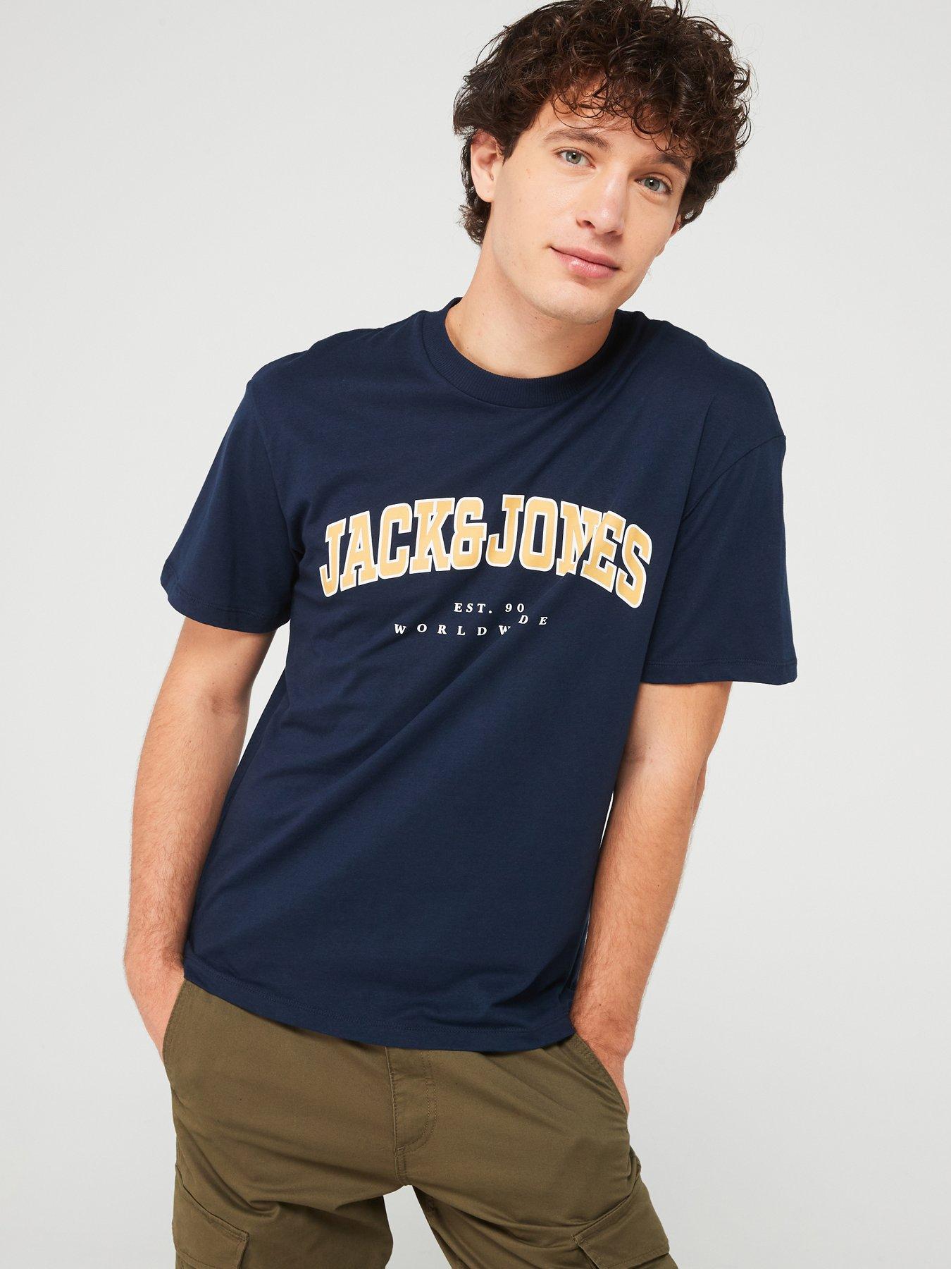 undefined Varsity Logo T-Shirt - Navy