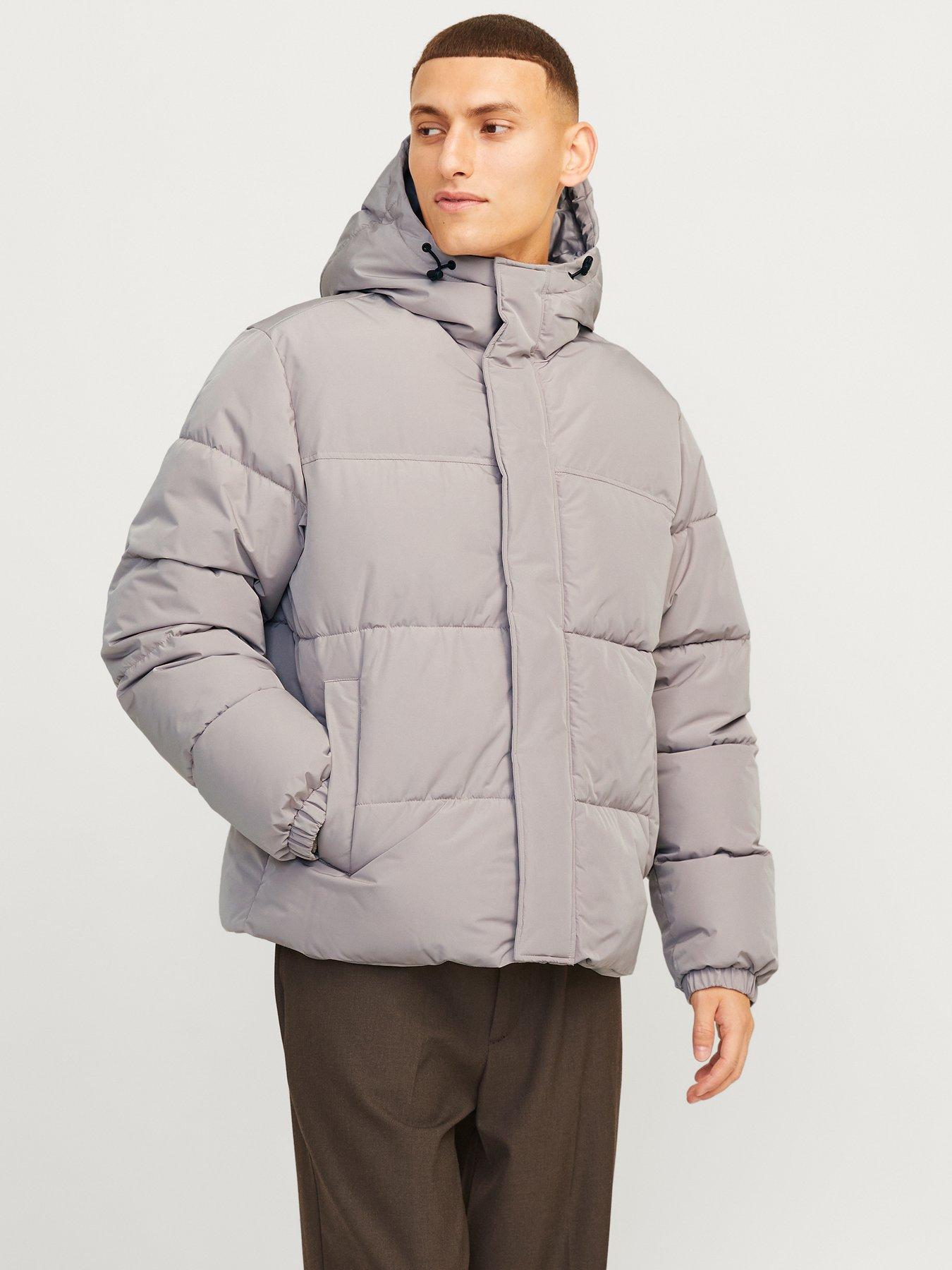 Light grey padded coat deals