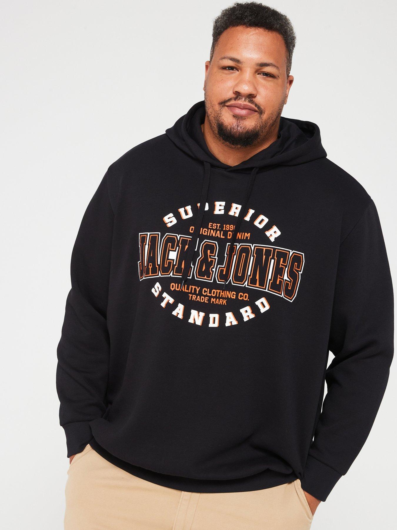 undefined Plus Original Denim Logo Hoodie - Black