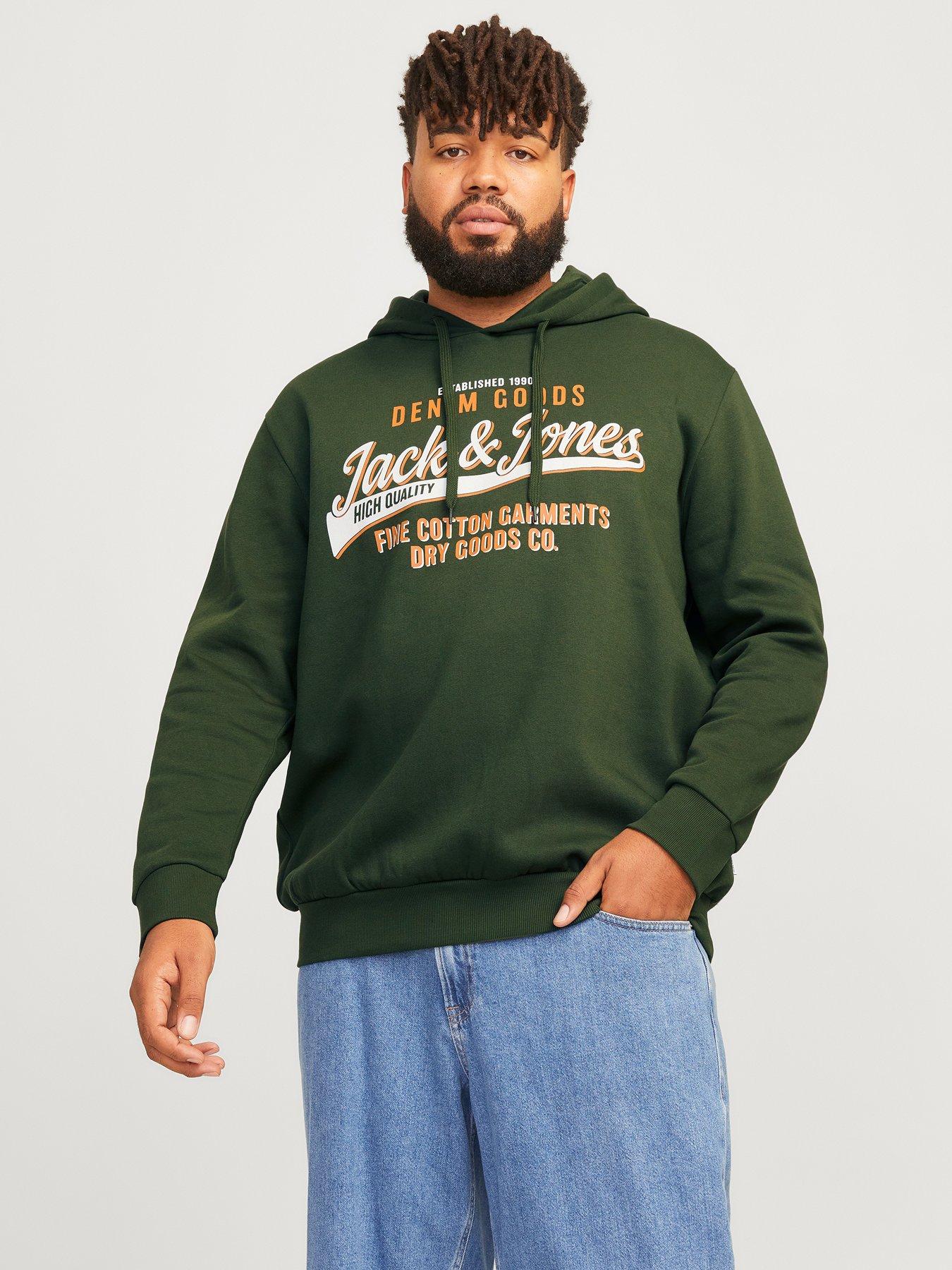 Jack and jones green hoodie hotsell