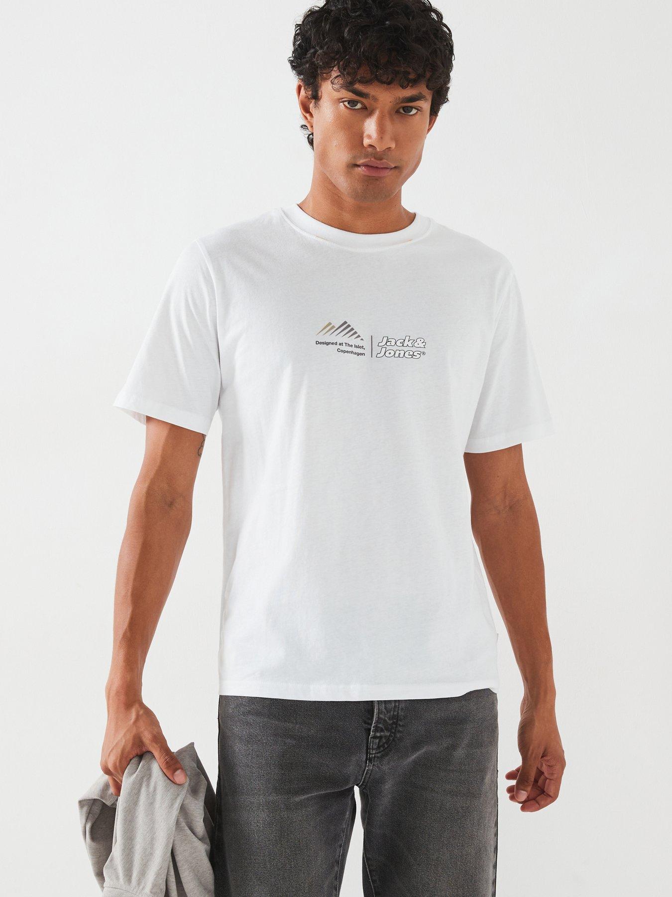 undefined Mountain Graphic Logo T-Shirt - White