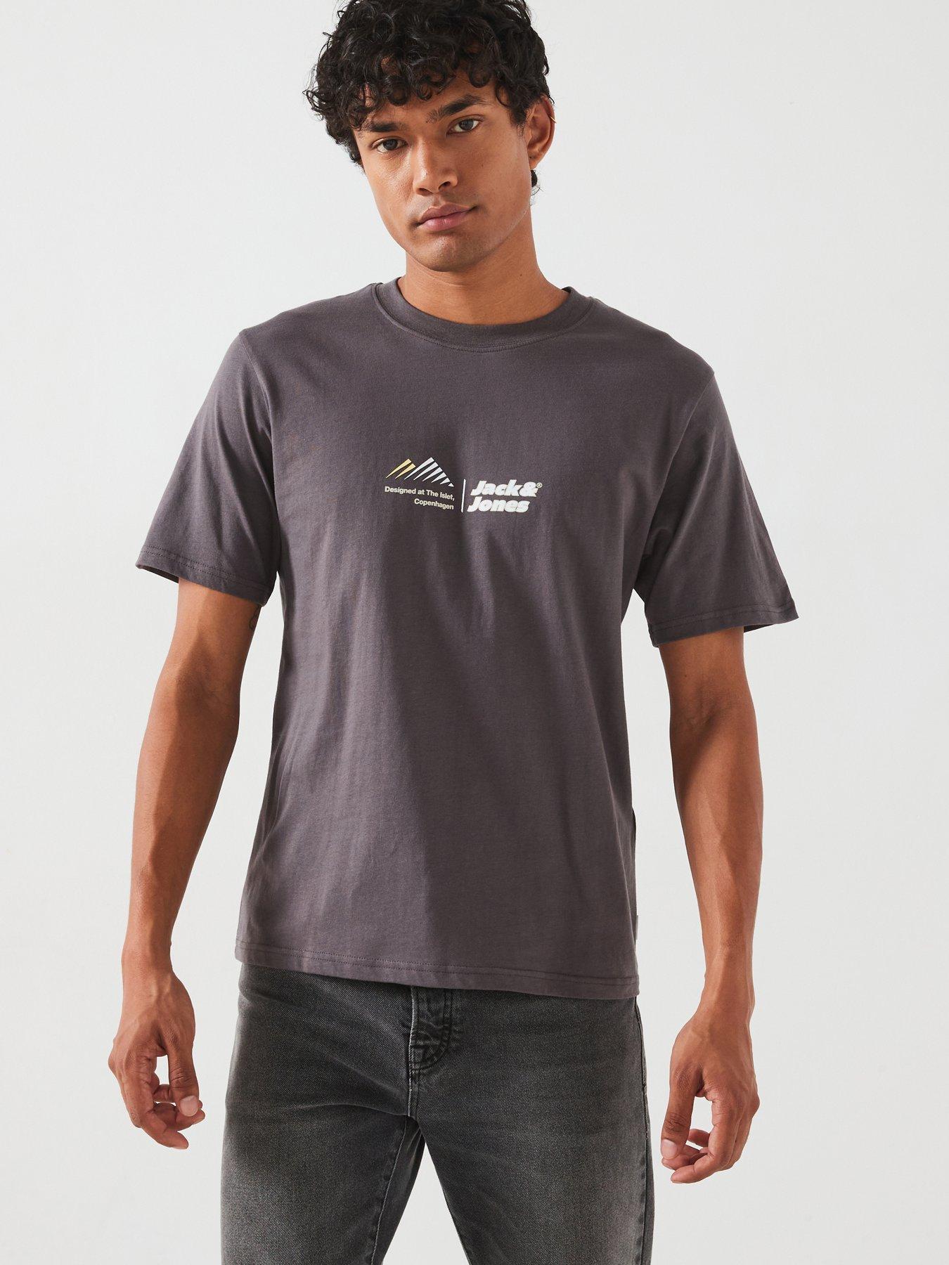 undefined Mountain Graphic Logo T-Shirt - Grey