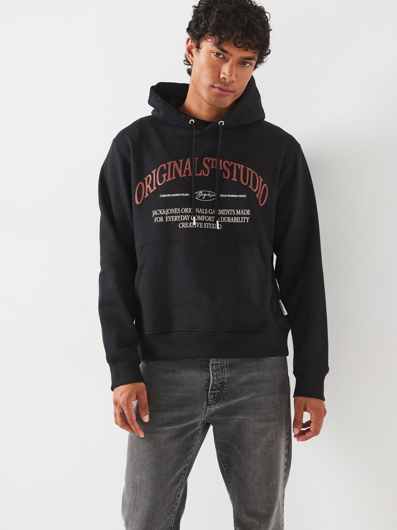 undefined Worldwide Graphic Logo Hoodie - Black