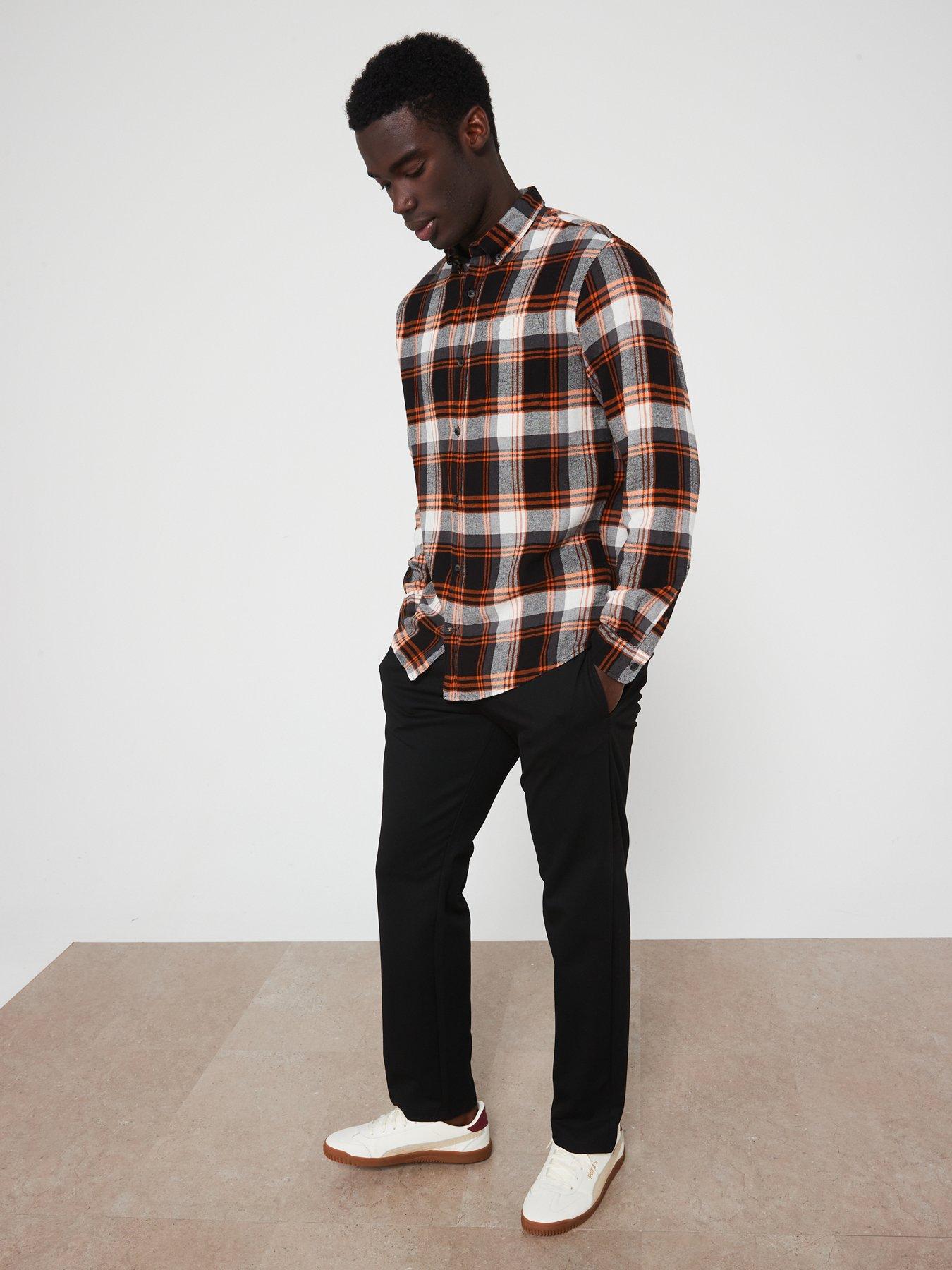 Image 3 of 6 of Jack & Jones Long Sleeve Check Slim Fit Shirt - Multi