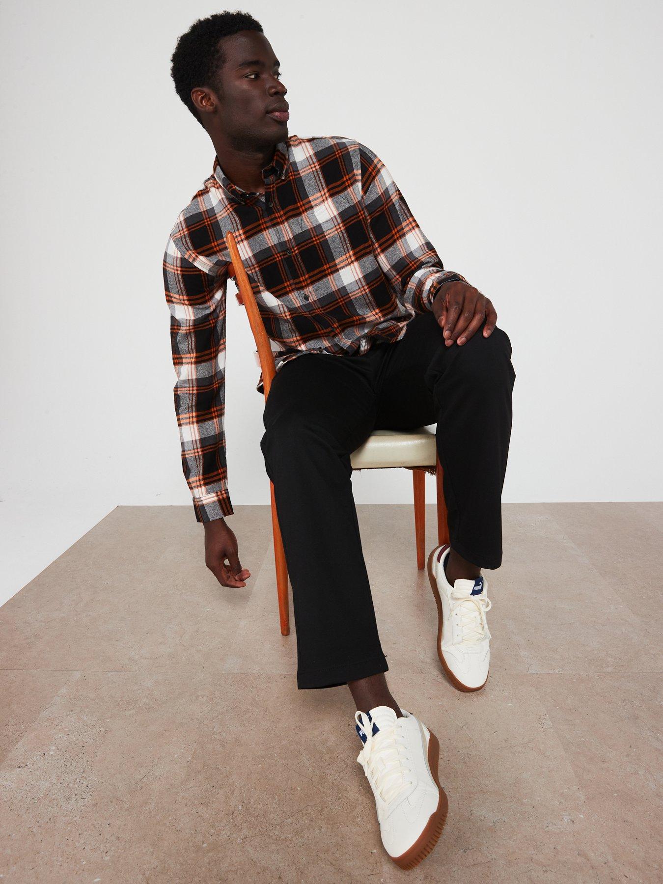 Image 4 of 6 of Jack & Jones Long Sleeve Check Slim Fit Shirt - Multi