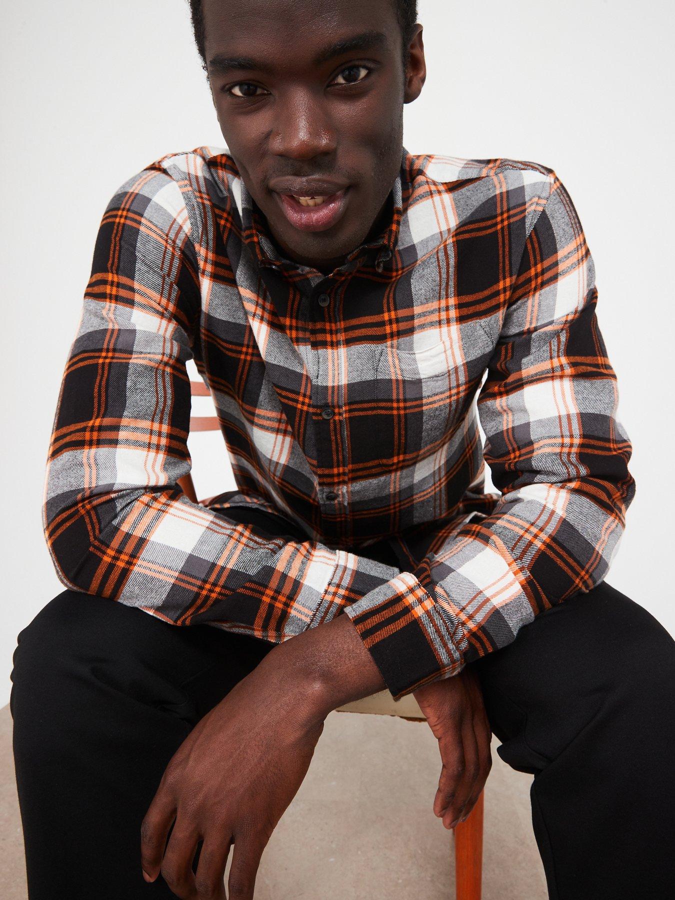 Image 6 of 6 of Jack & Jones Long Sleeve Check Slim Fit Shirt - Multi