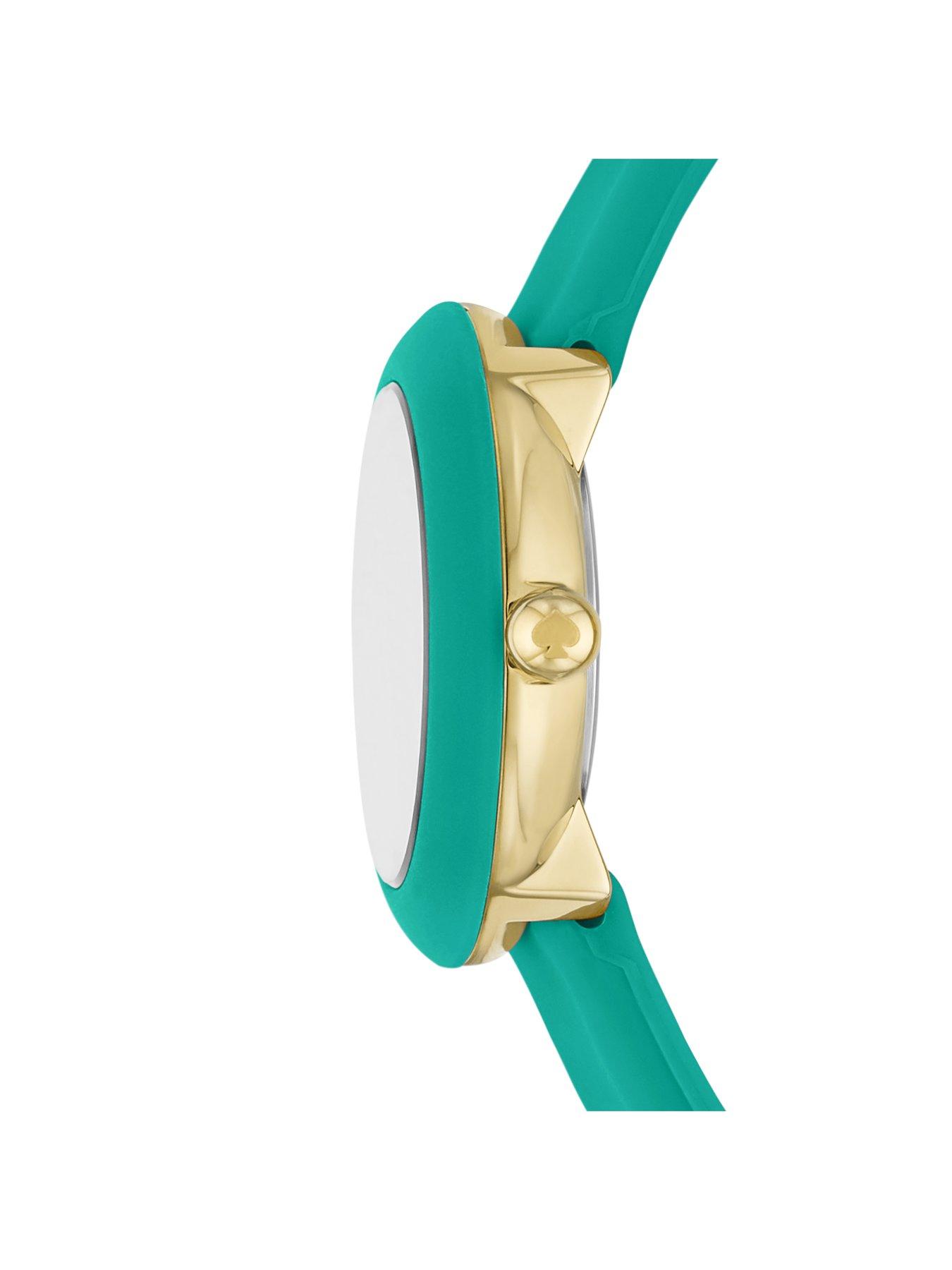 Kate Spade New York Mini Park row Blue silicone watch | Very.co.uk