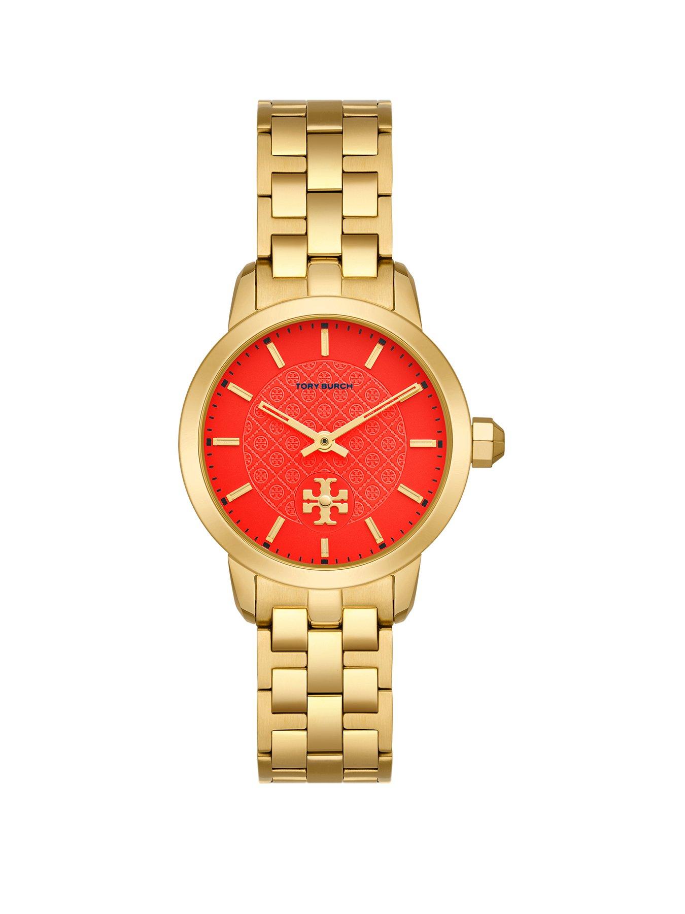 Product photograph of Tory Burch Tory Watch Gold-tone Stainless Steel from very.co.uk