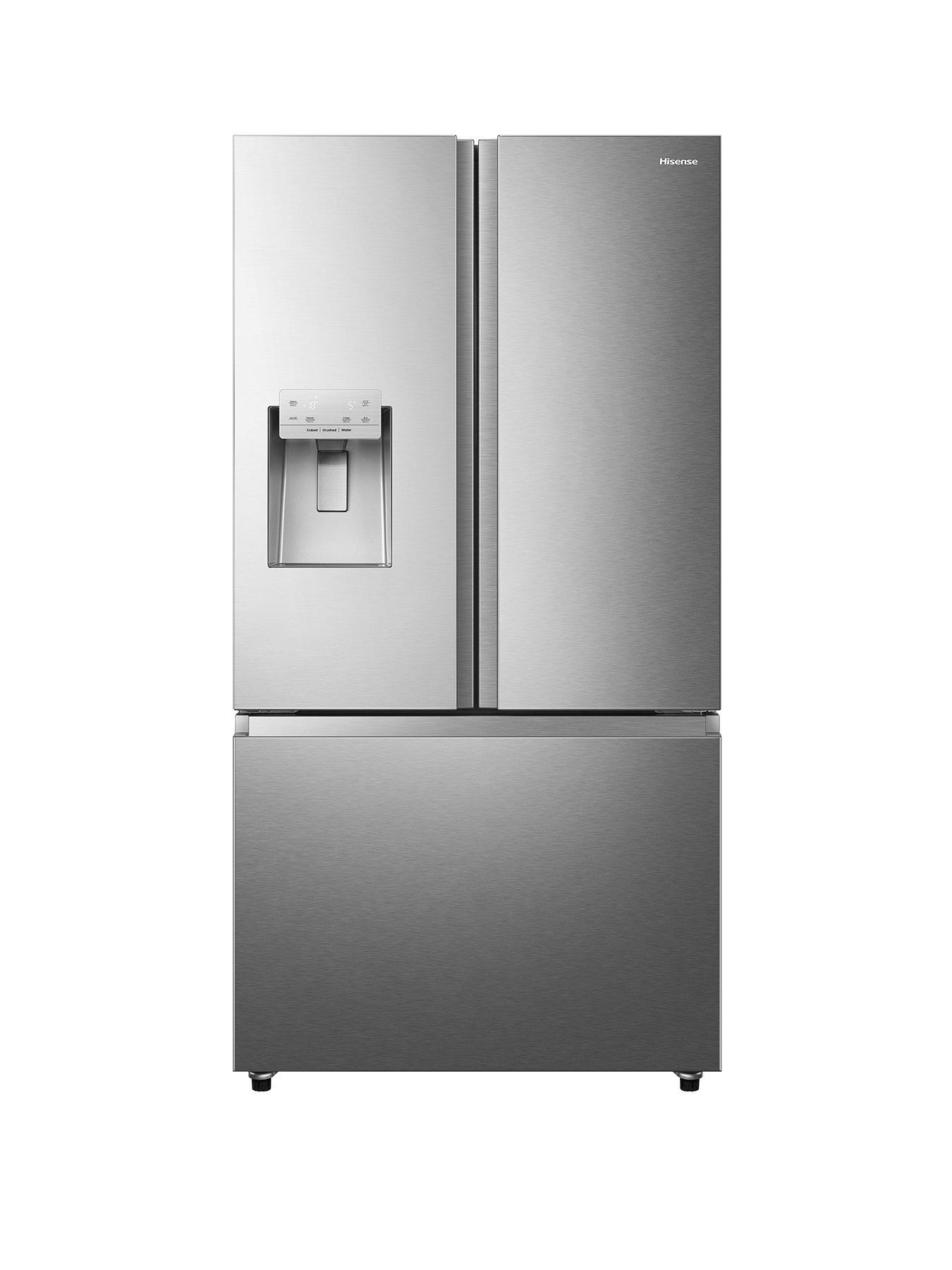 Hisense Pureflat RF793N4SASE Total No Frost American Fridge Freezer with Plumbed Water and Ice Dispenser - Stainless Steel