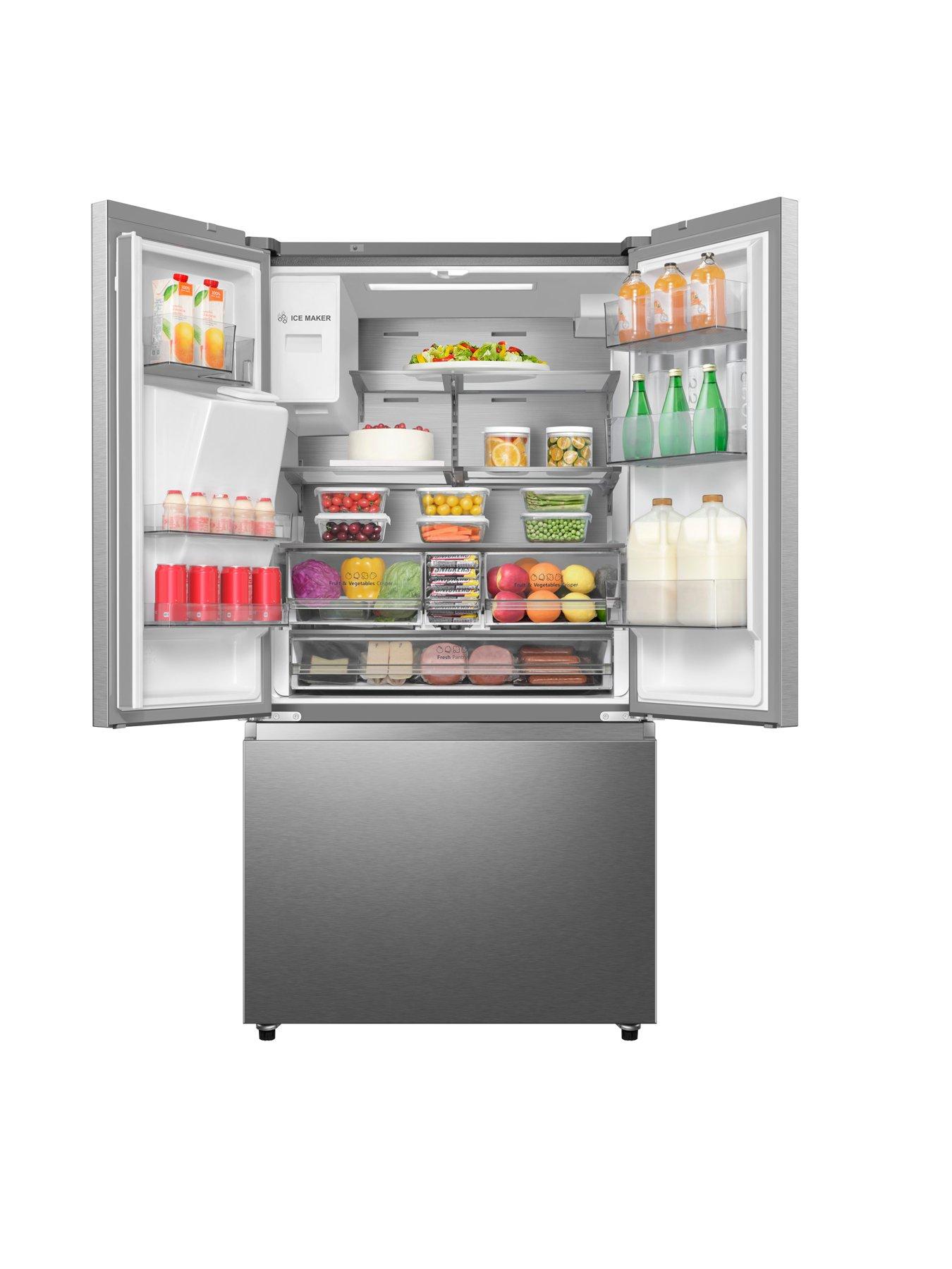 Image 2 of 6 of Hisense Pureflat RF793N4SASE Total No Frost American Fridge Freezer with Plumbed Water and Ice Dispenser - Stainless Steel