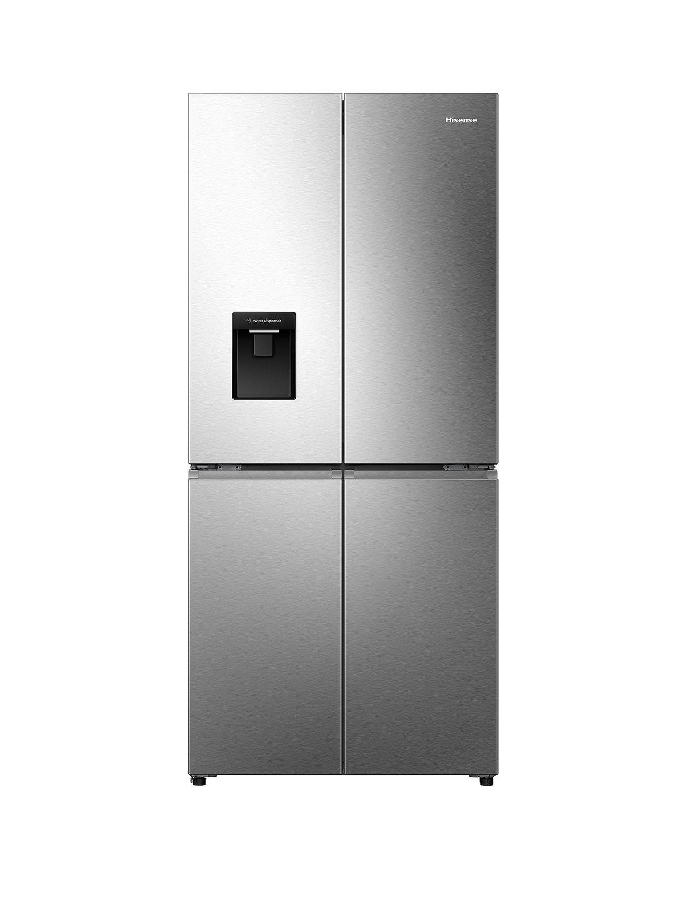 Hisense PureFlat Slim RQ5P470SMIE Total No Frost American Fridge Freezer with My Fresh Choice zone - Stainless Steel