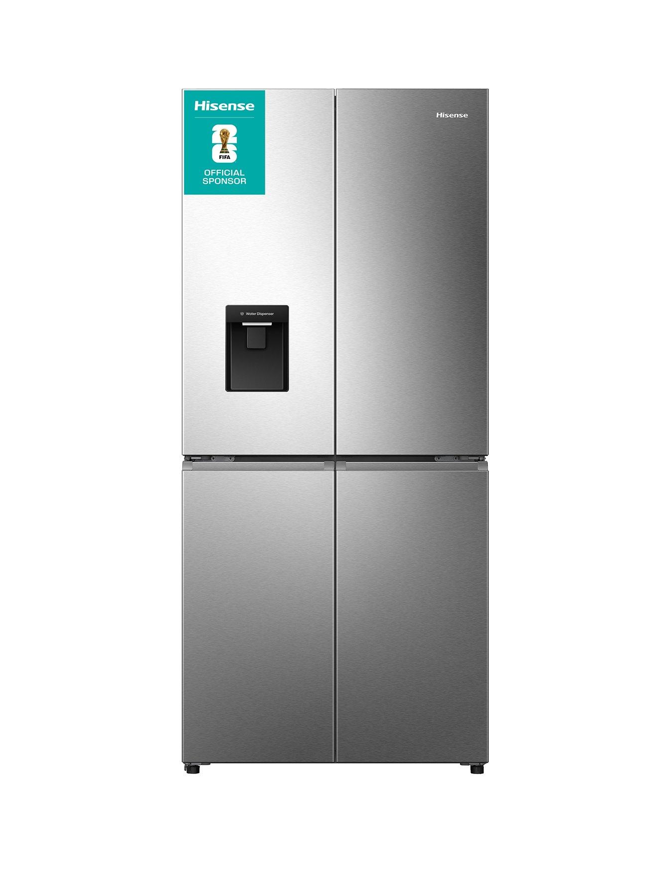 Hisense PureFlat Slim RQ5P470SMIE Total No Frost American Fridge Freezer with My Fresh Choice zone - Stainless Steel