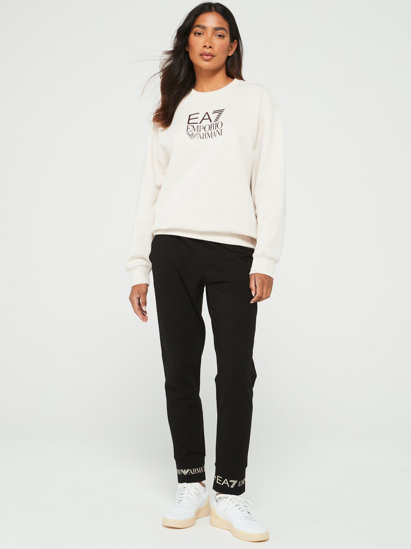 Emporio armani script logo sweatshirt hotsell