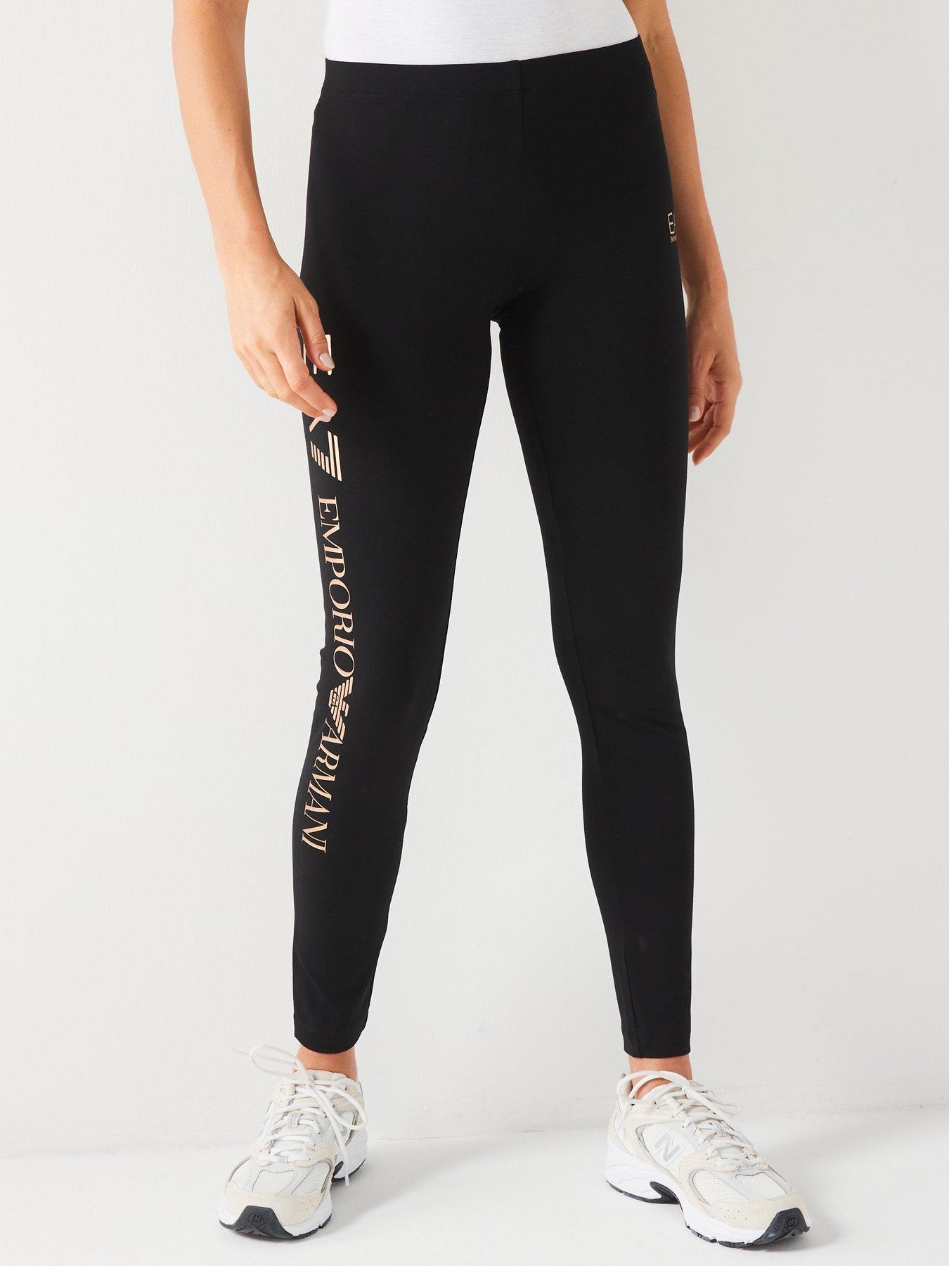 EA7 Emporio Armani Side Logo Leggings Black Very
