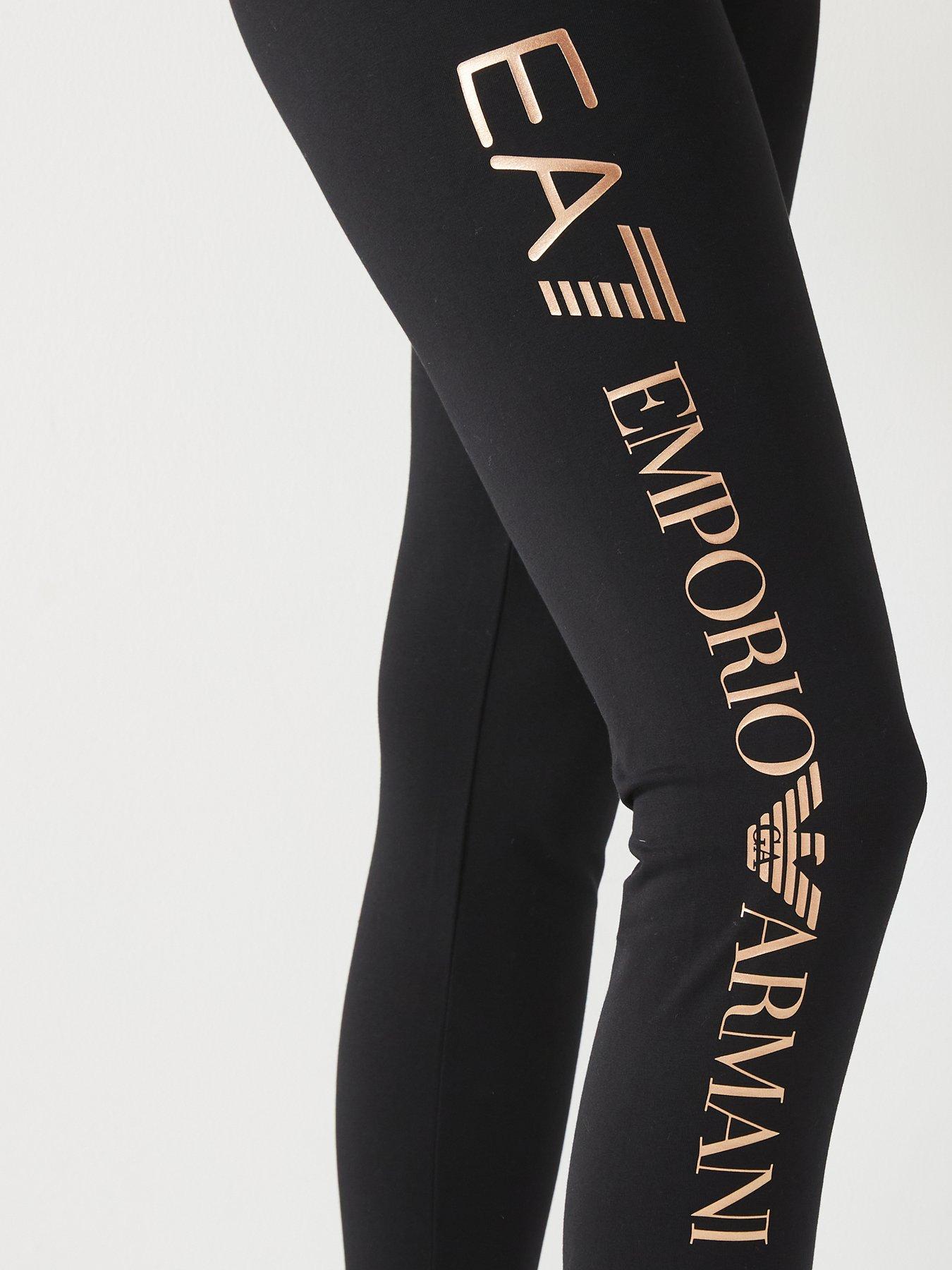 EA7 Emporio Armani Side Logo Leggings Black Very