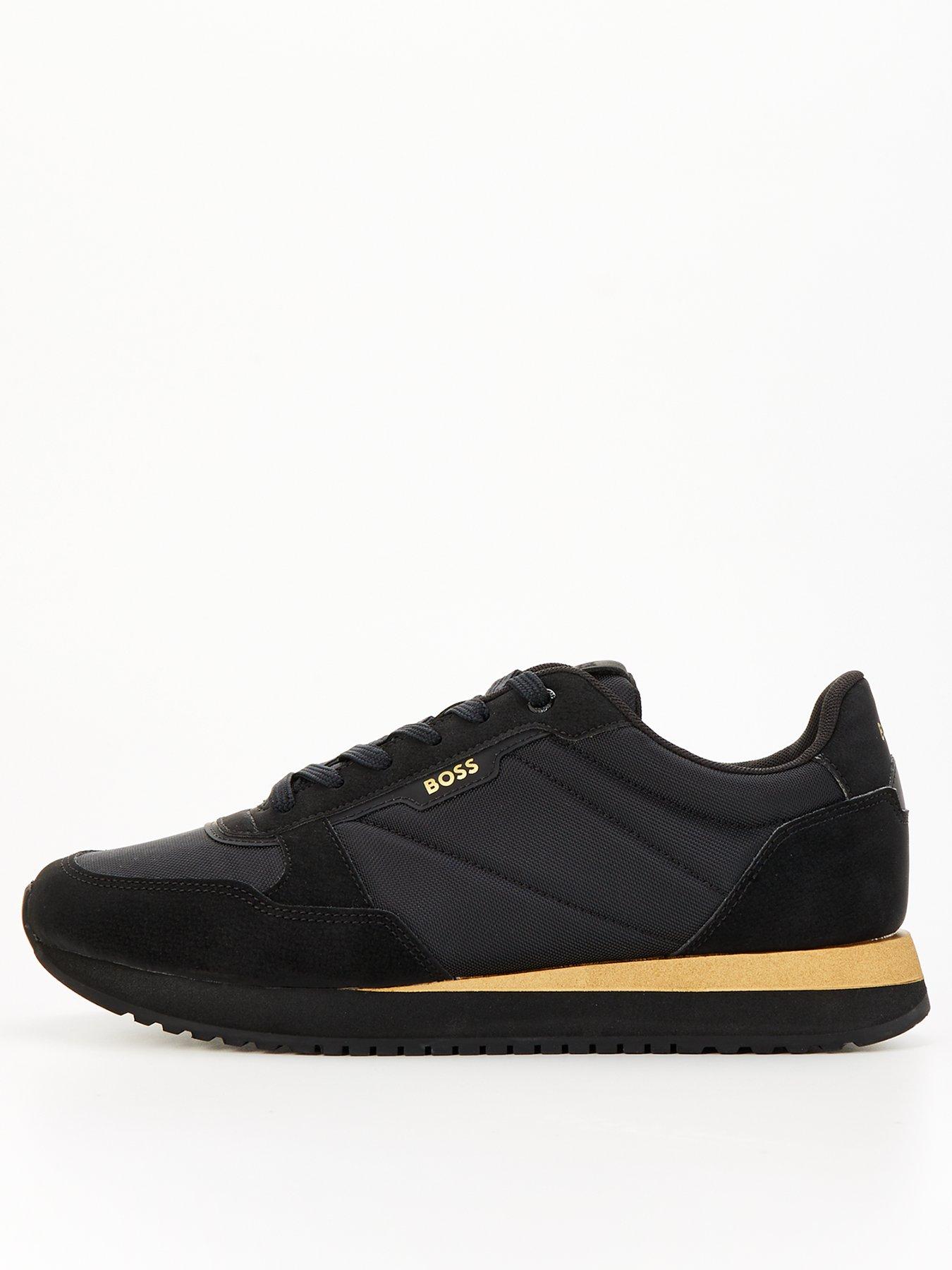 undefined Kai Nylon/nubuck Lace Runner - Black/gold