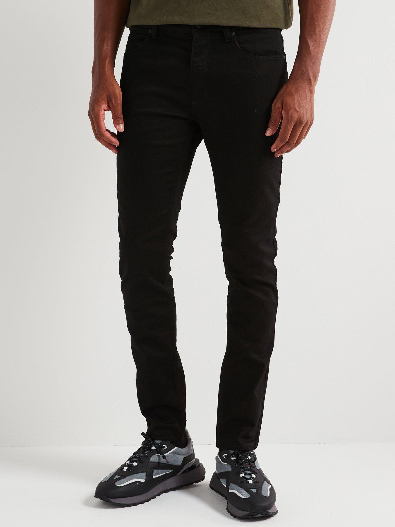 Image 1 of 6 of HUGO 734 Extra Slim Fit Jeans - Black