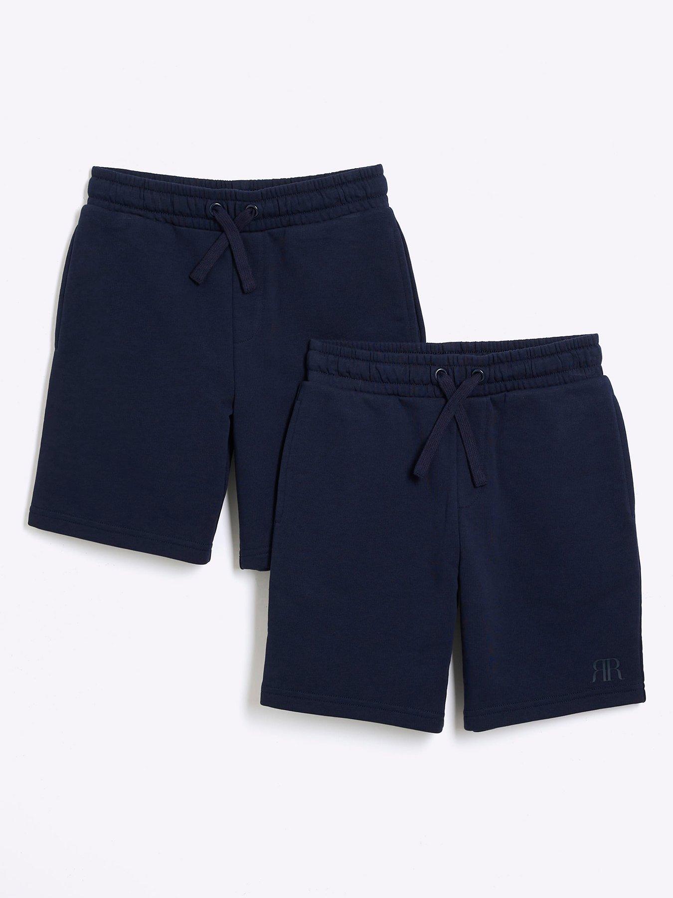 River Island Boys Shorts 2 Pack Navy Very