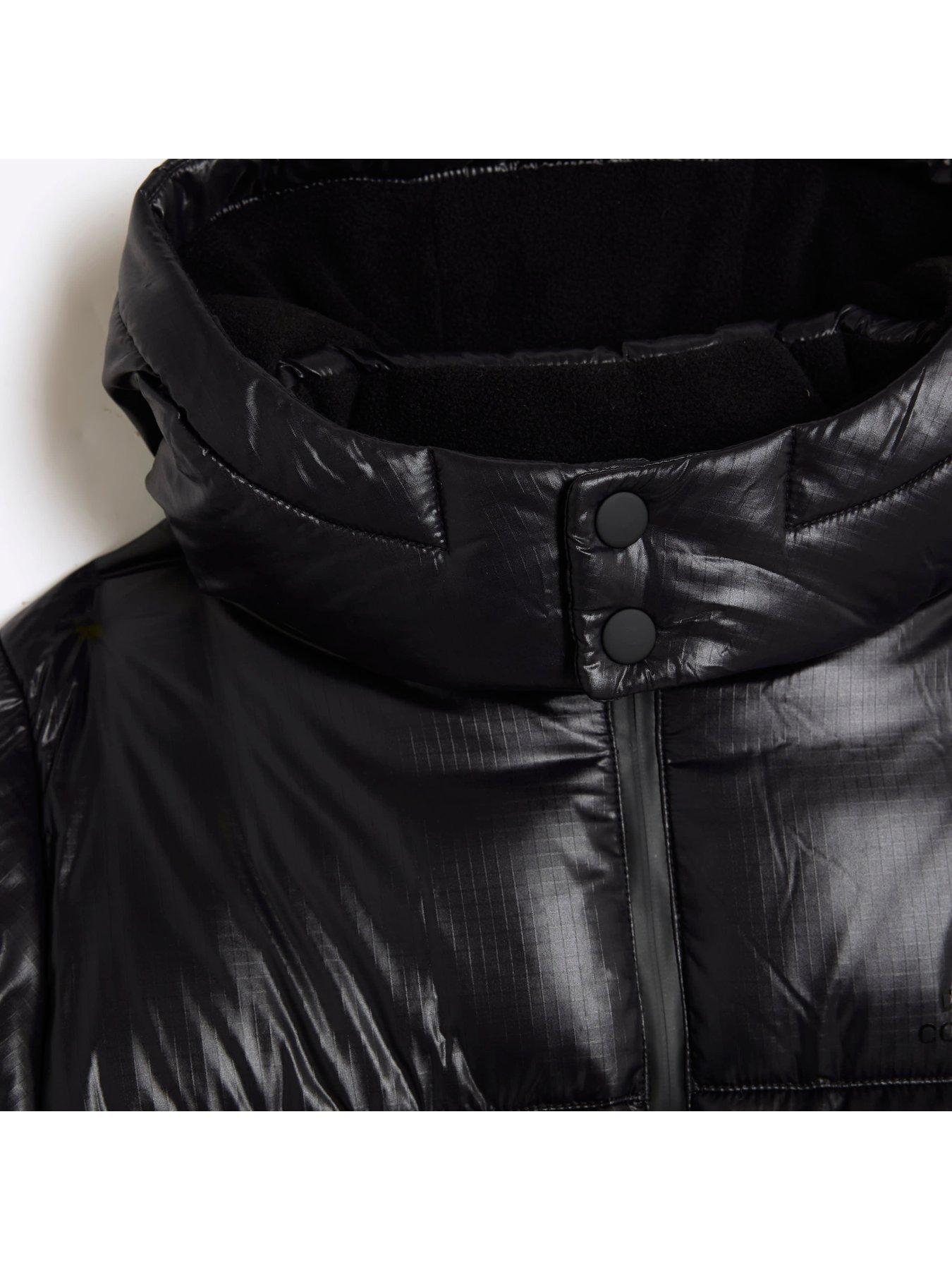 River island wet look coat clearance