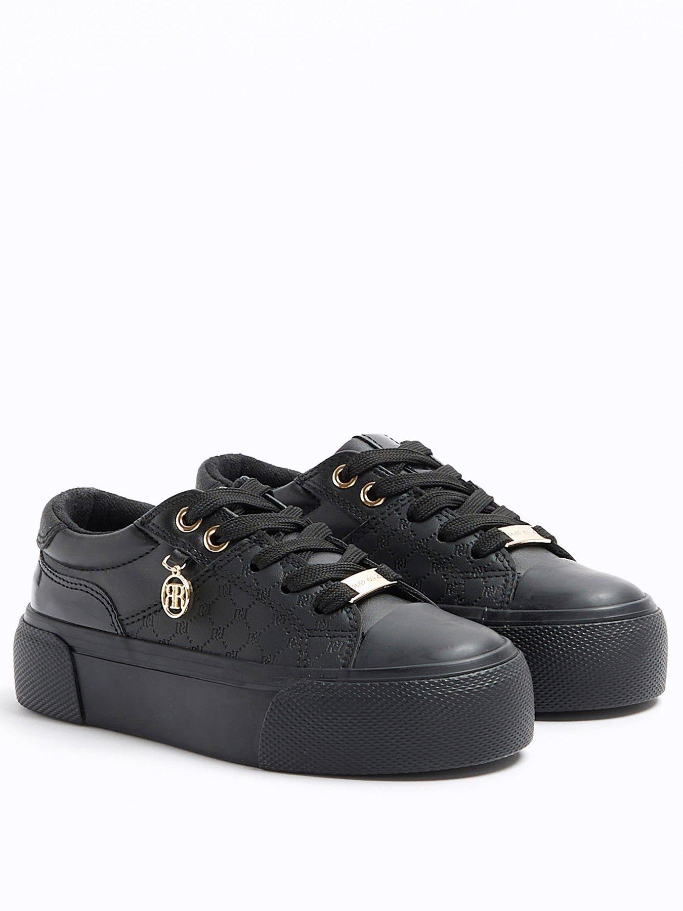 River Island Older Girl Ri Trainers Black Very