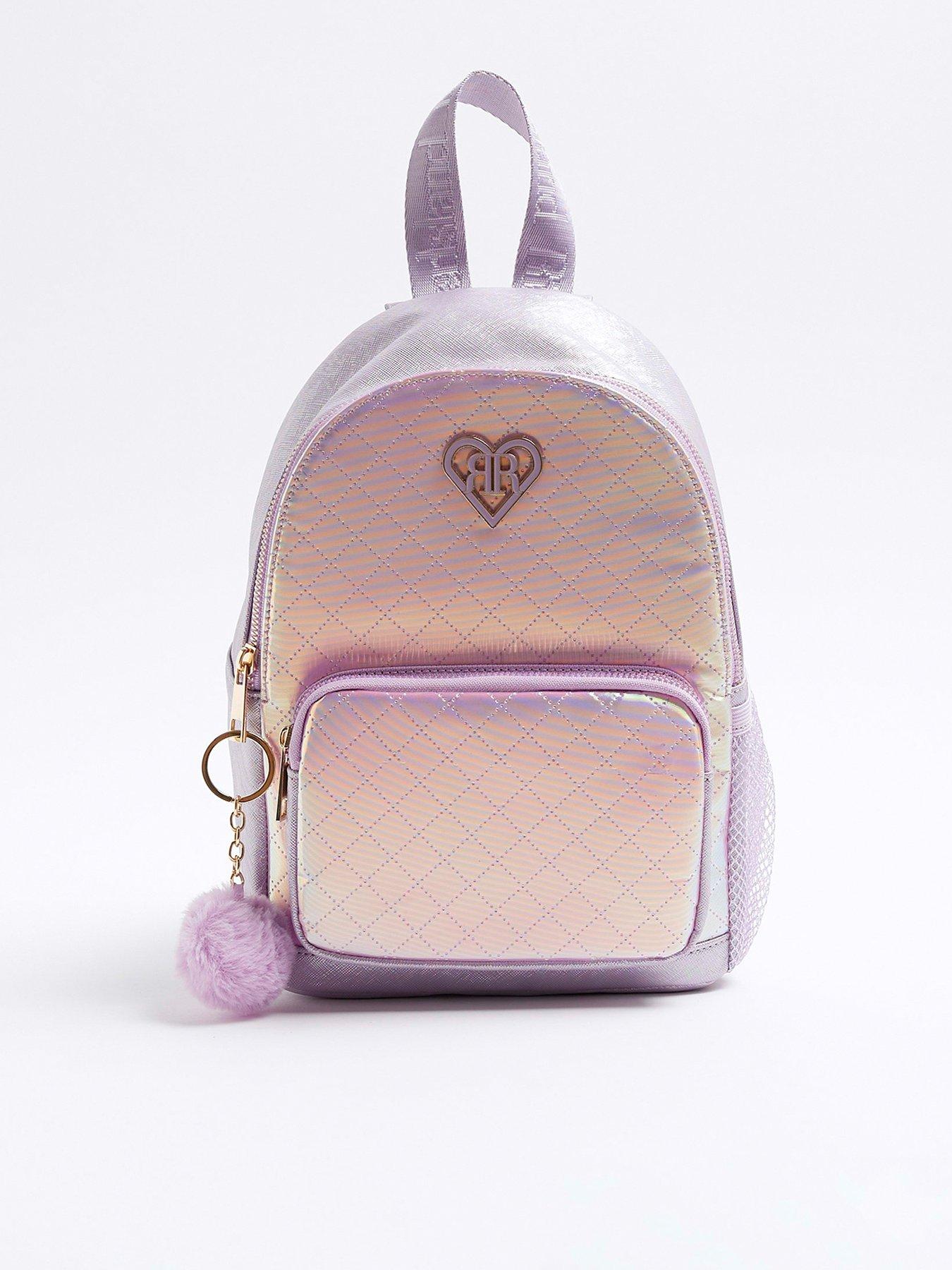 Girls Iridescent Backpack Purple