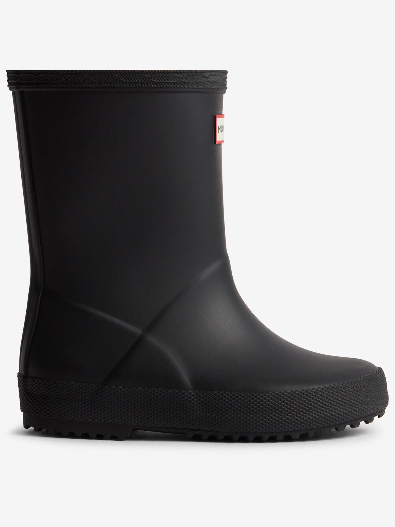 Hunter Kids First Matte Wellington Boot - Black