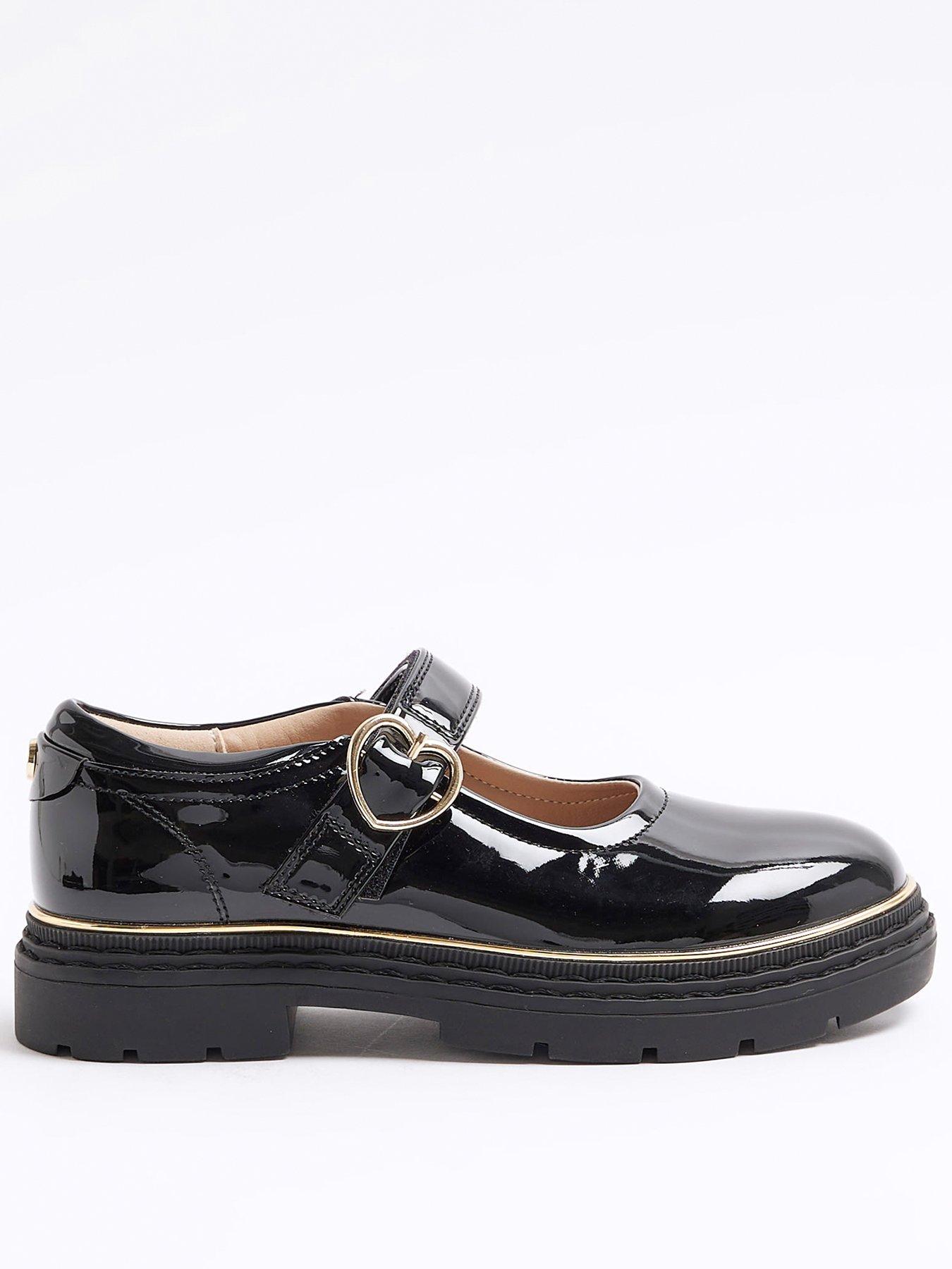School Shoes River Island Black 2 Older Kids Footwear Baby Kids Very