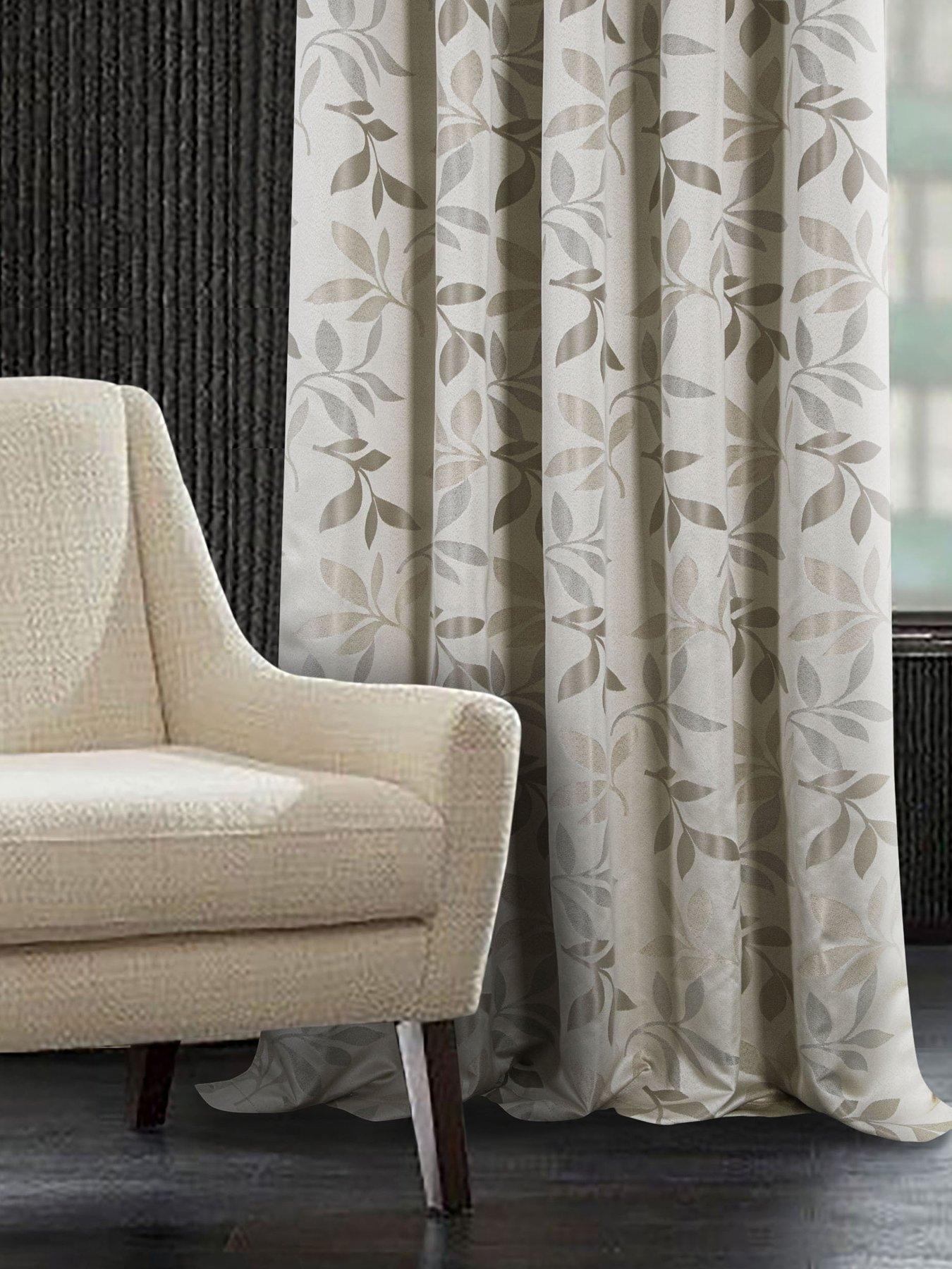Image 3 of 5 of Very Home Lorenzo Leaf Eyelet Curtains